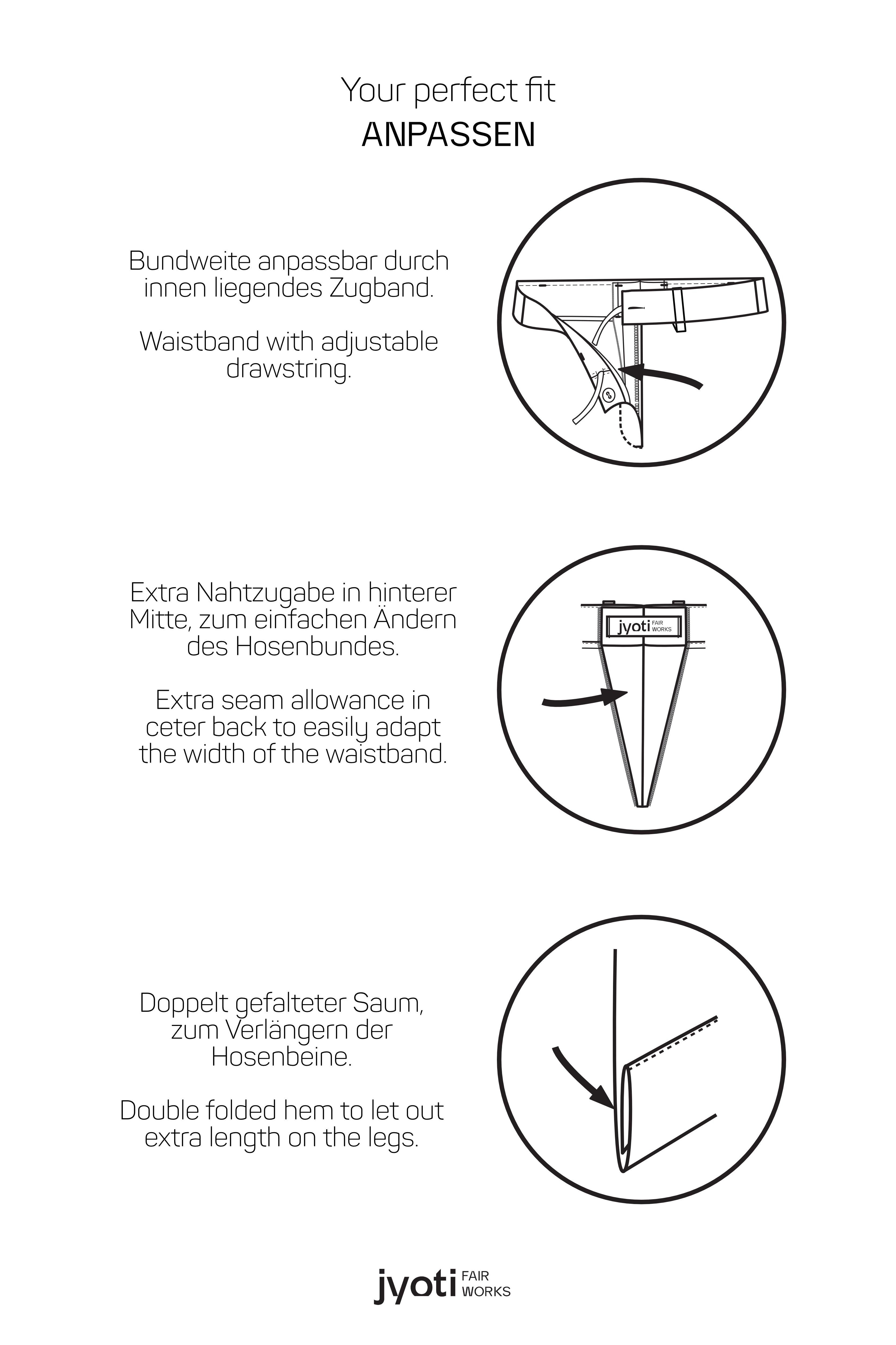 Bio-Baumwoll Hose Prakrit Schwarz