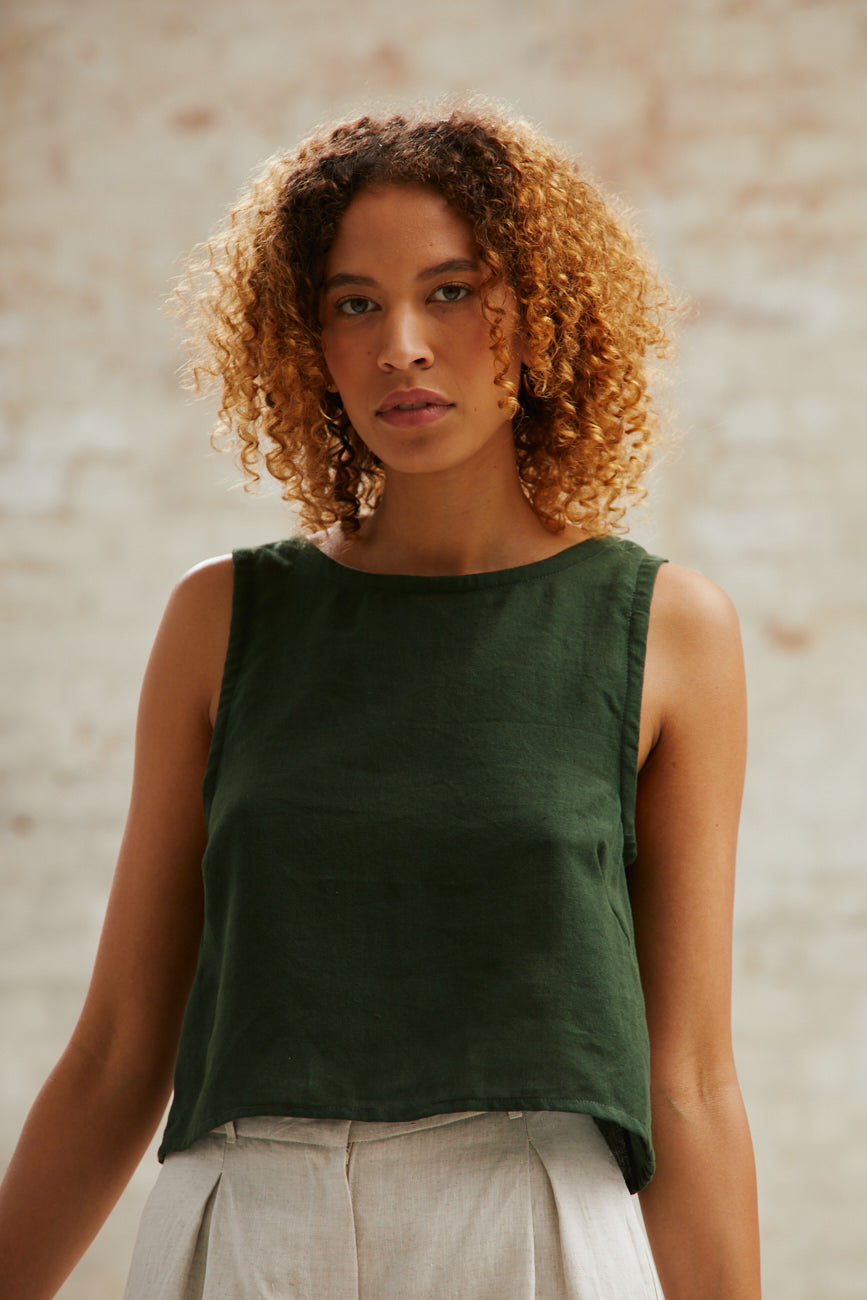 Cotton Top Kiran Olive