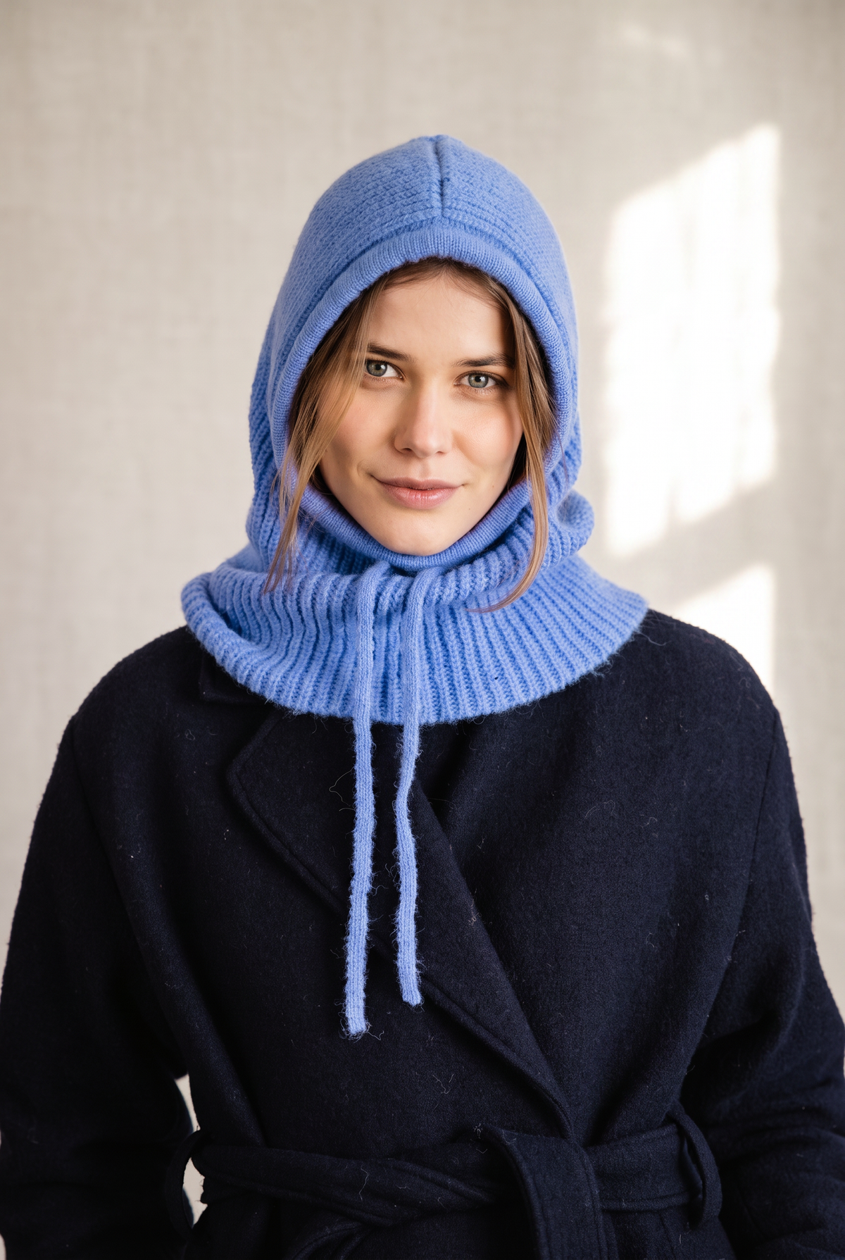 Baby Alpaca Balaclava Puica Azure