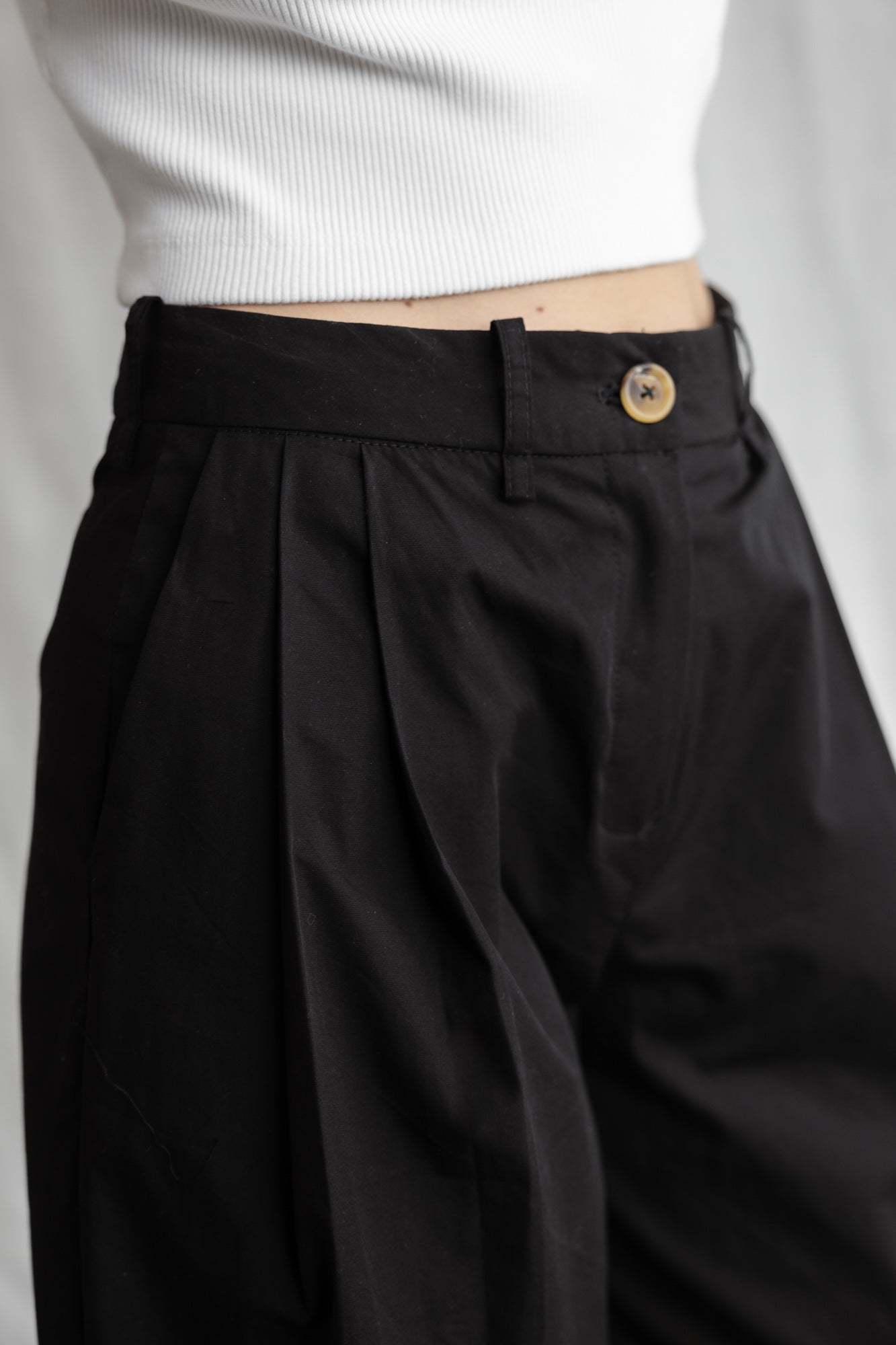 Bio-Baumwoll Bermudashorts Samud Schwarz