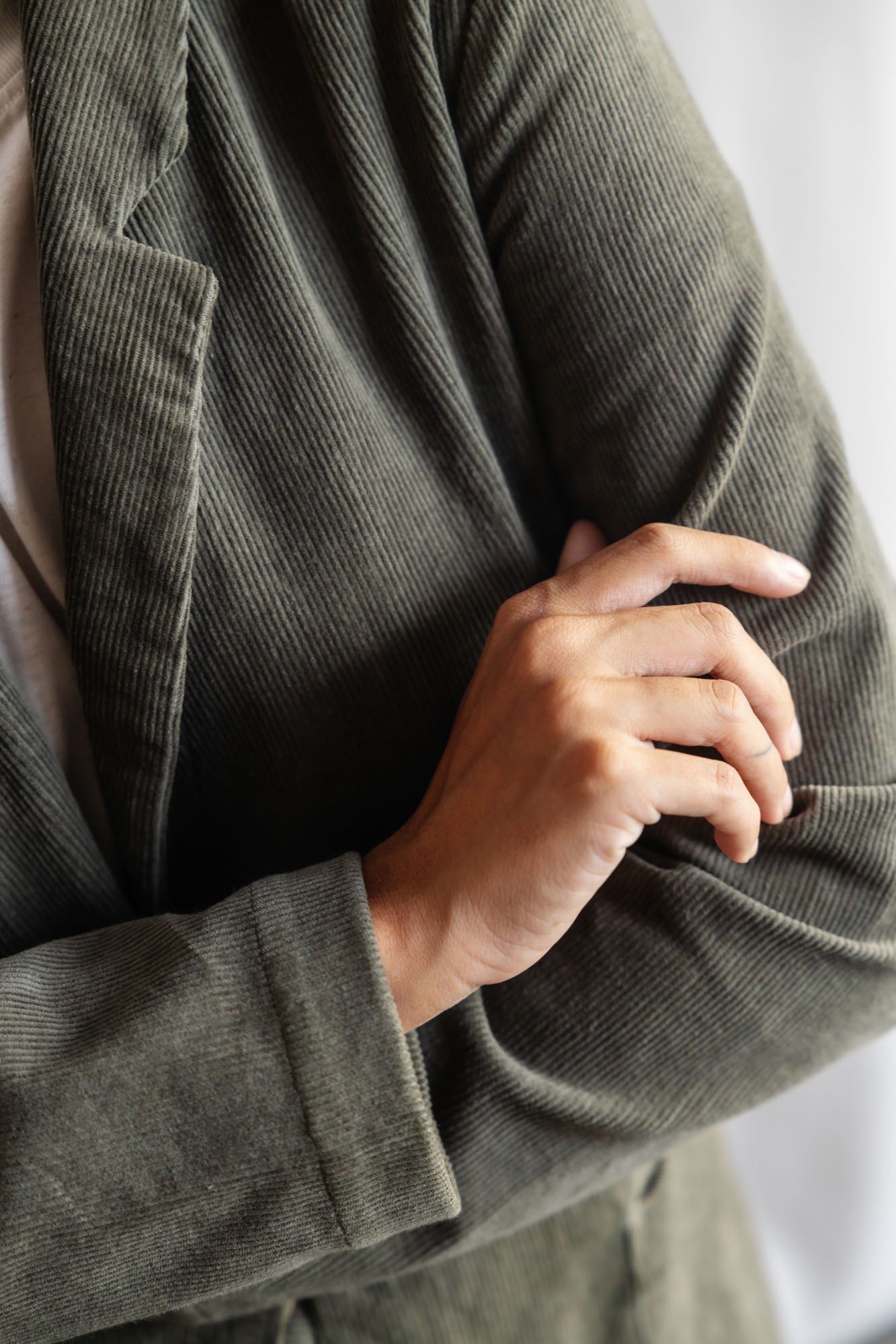 Organic Cotton Corduroy Blazer Sharad Pistachio