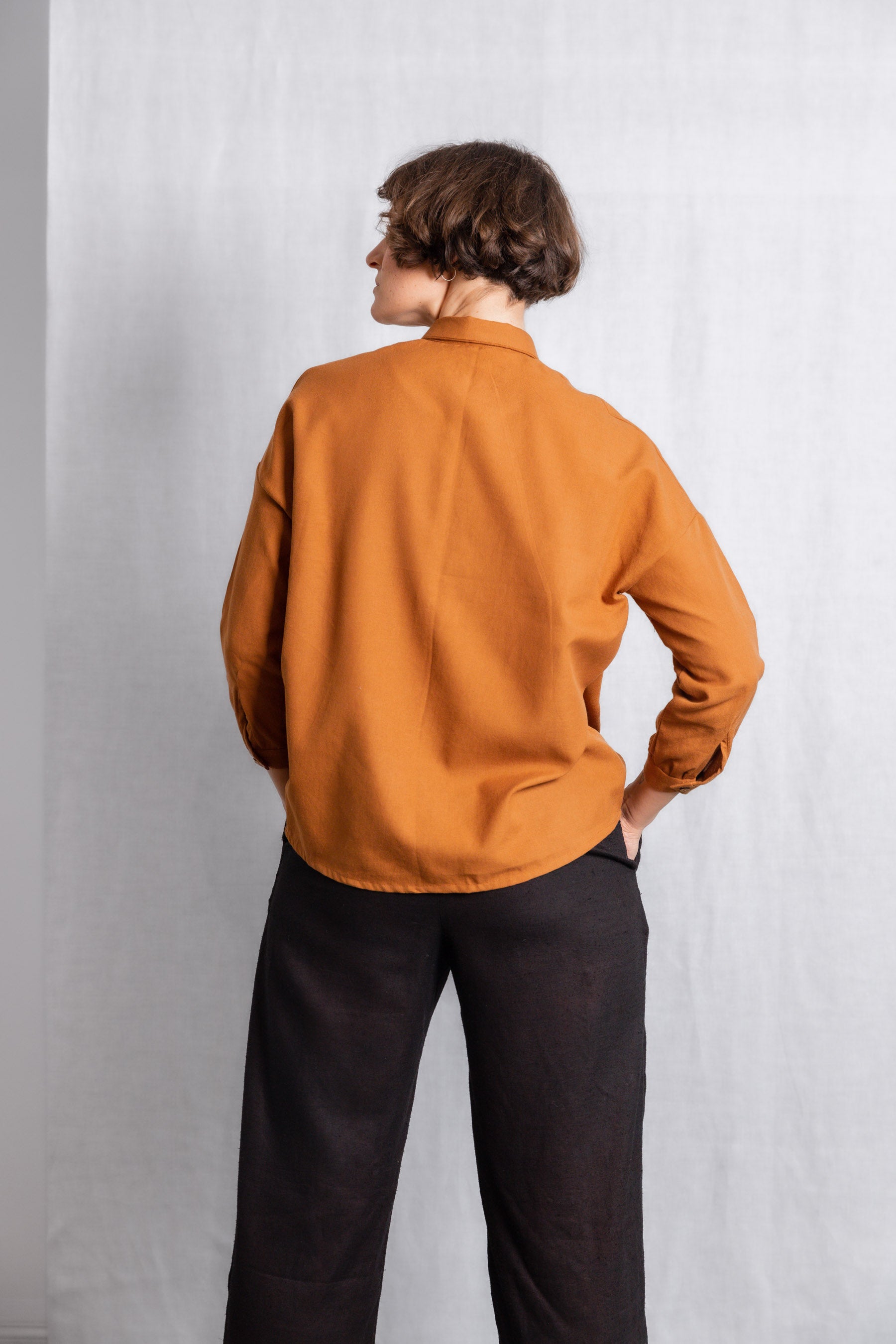 Cotton Blouse Mayank Hazelnut