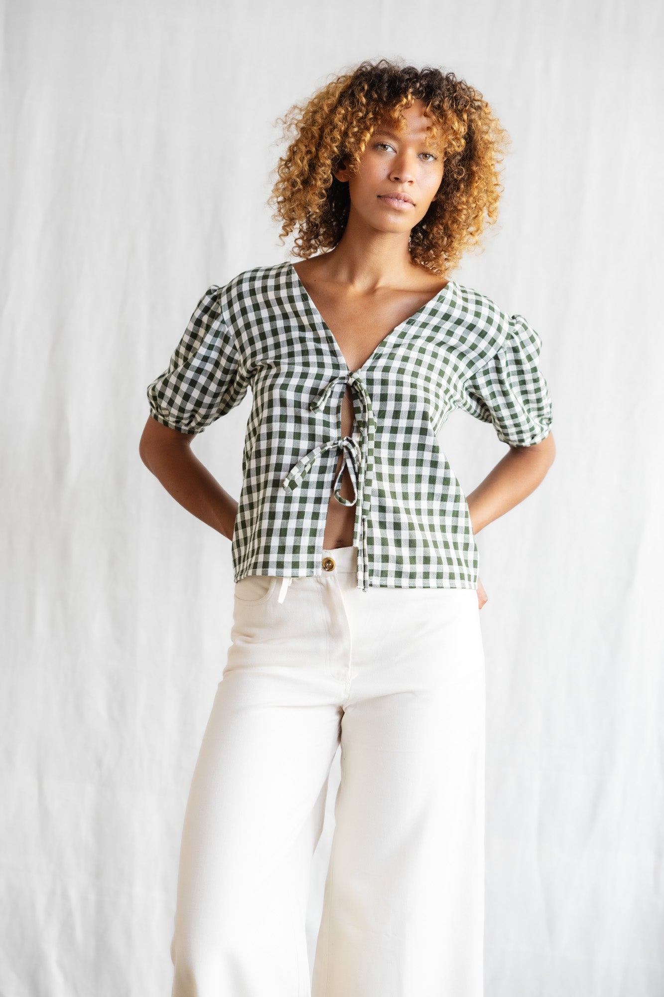 Bio-Baumwoll Bluse Kalira Checks