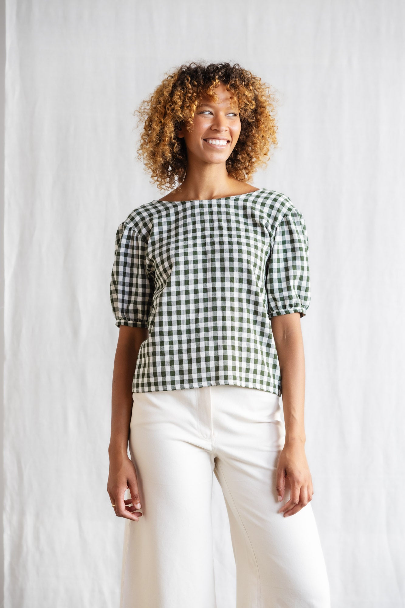 Bio-Baumwoll Bluse Kalira Checks