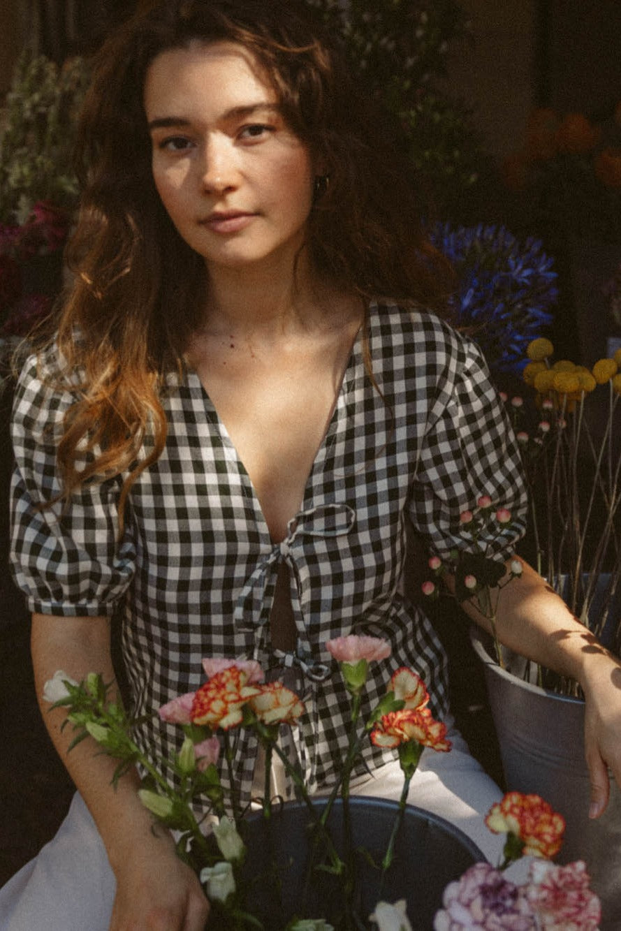 Bio-Baumwoll Bluse Kalira Checks