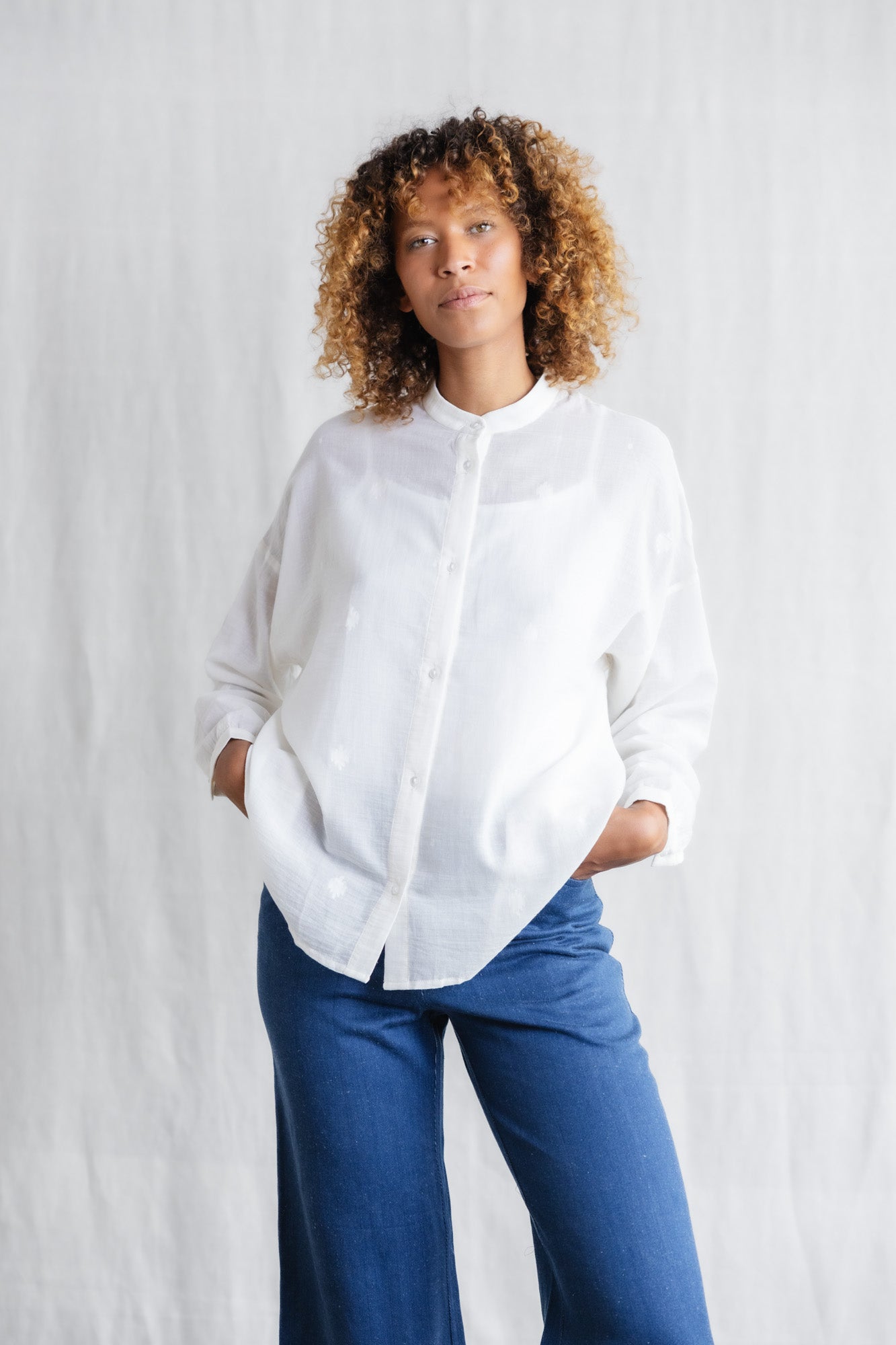 Bio-Baumwoll Bluse Hawali Bhuti