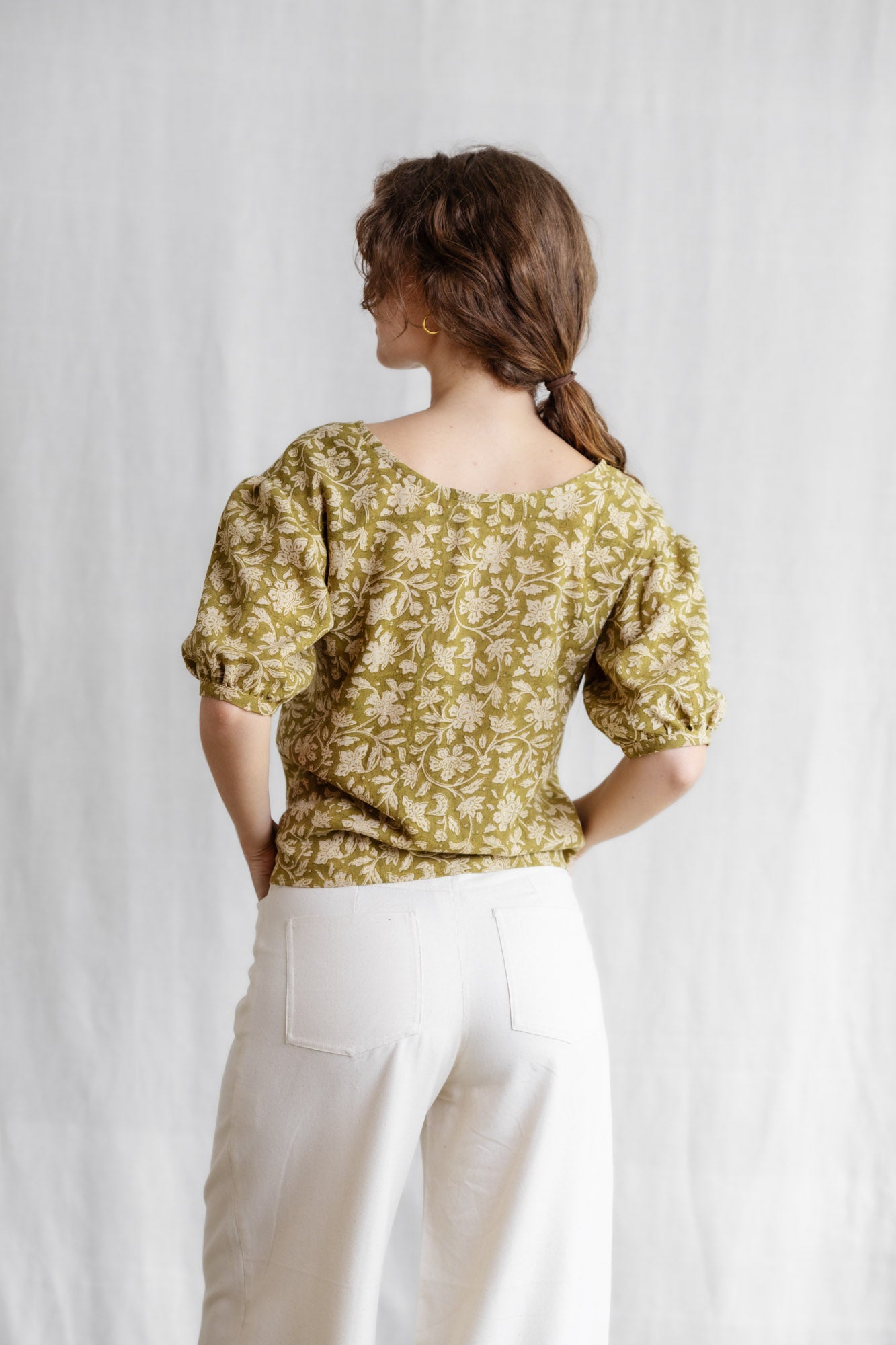 Bio-Baumwoll Bluse Kalira Blockprint