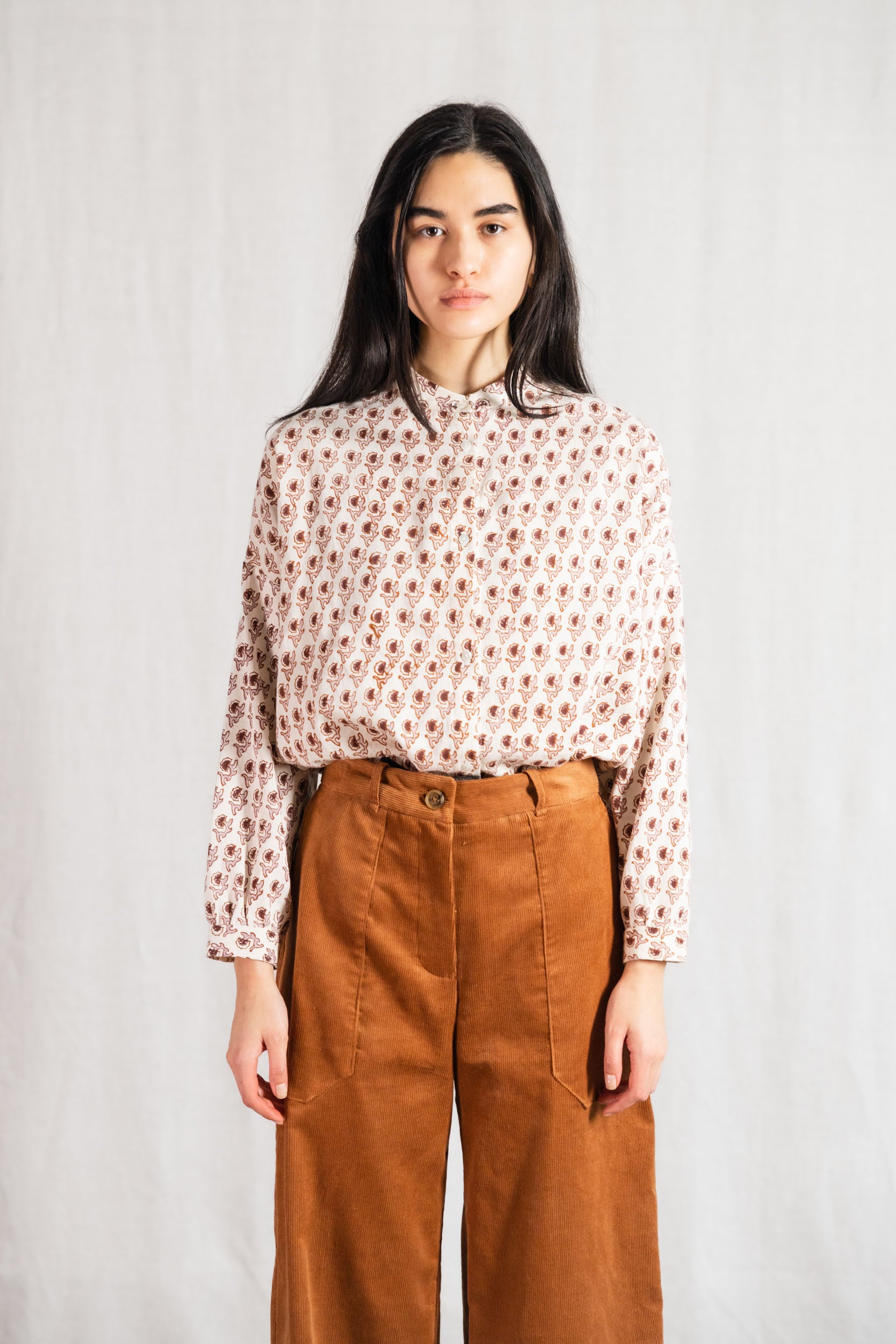 Bio-Baumwoll Bluse Hawali Blockprint