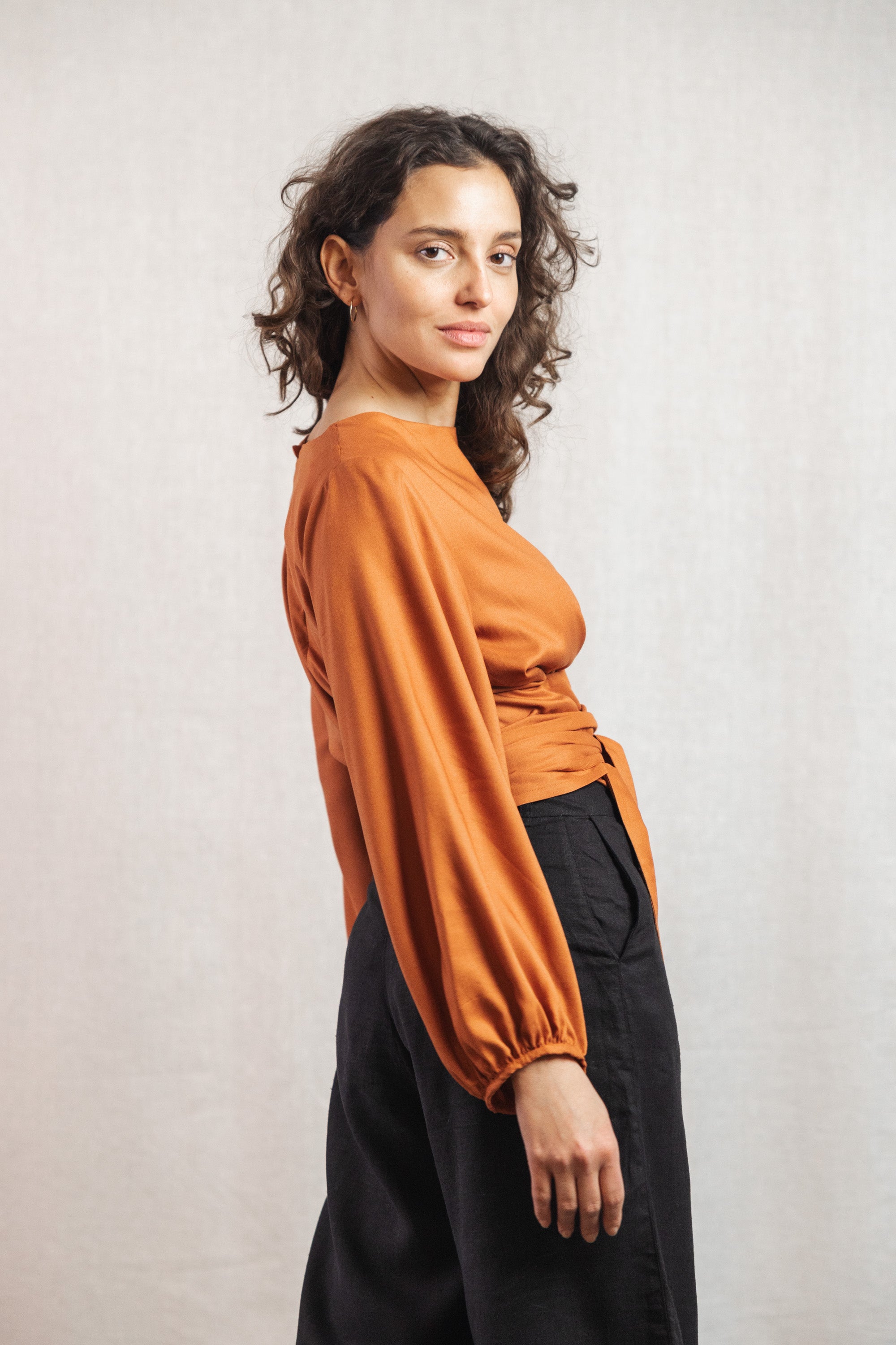 Ecovero Bluse Prasoon Rost