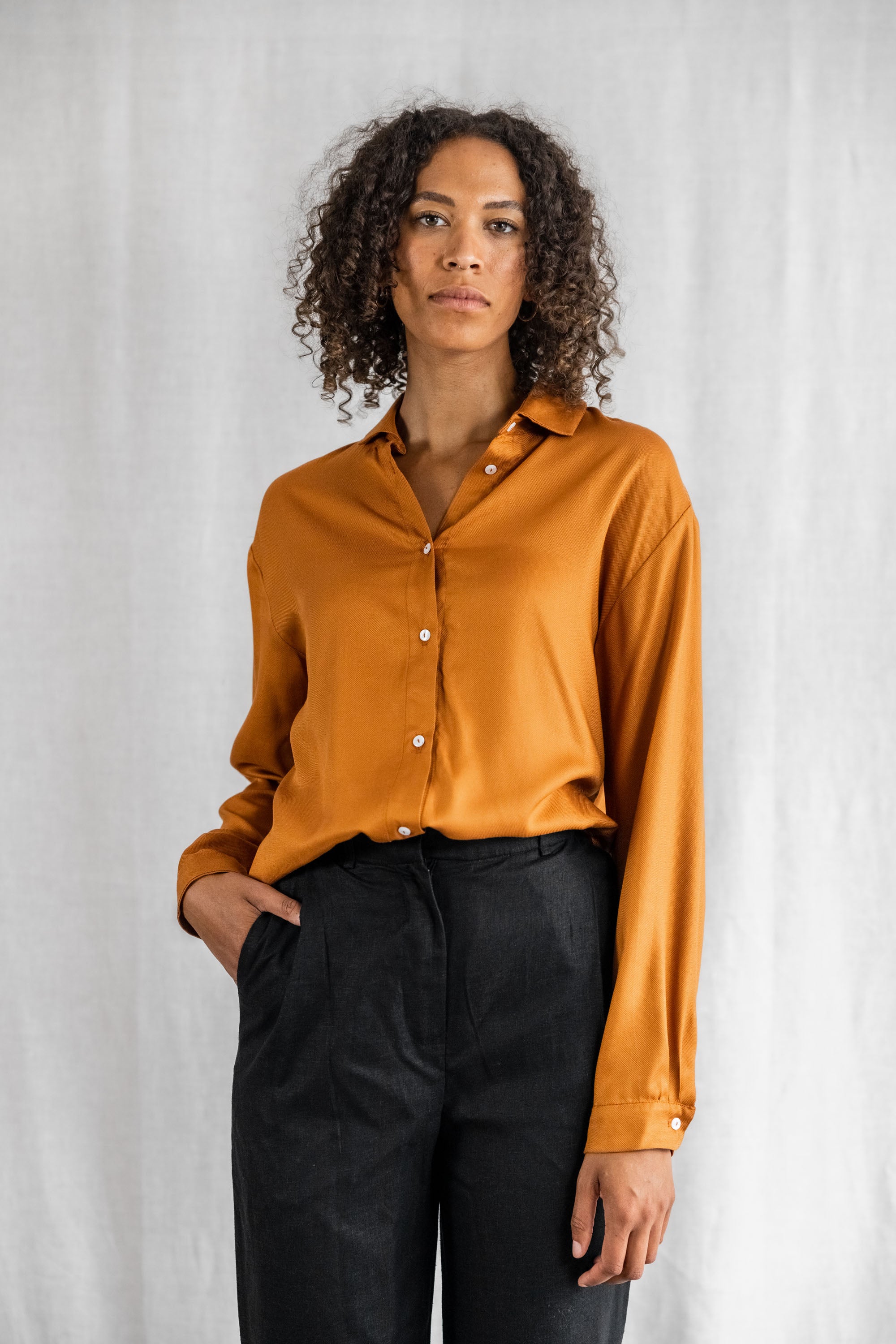 Modal Blouse Komali Copper