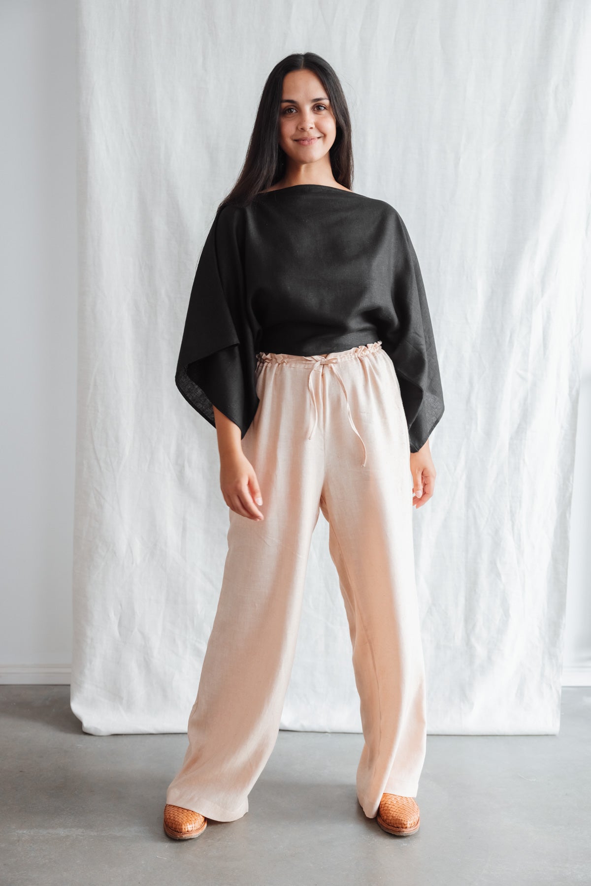 Organic cotton blouse Risay Black