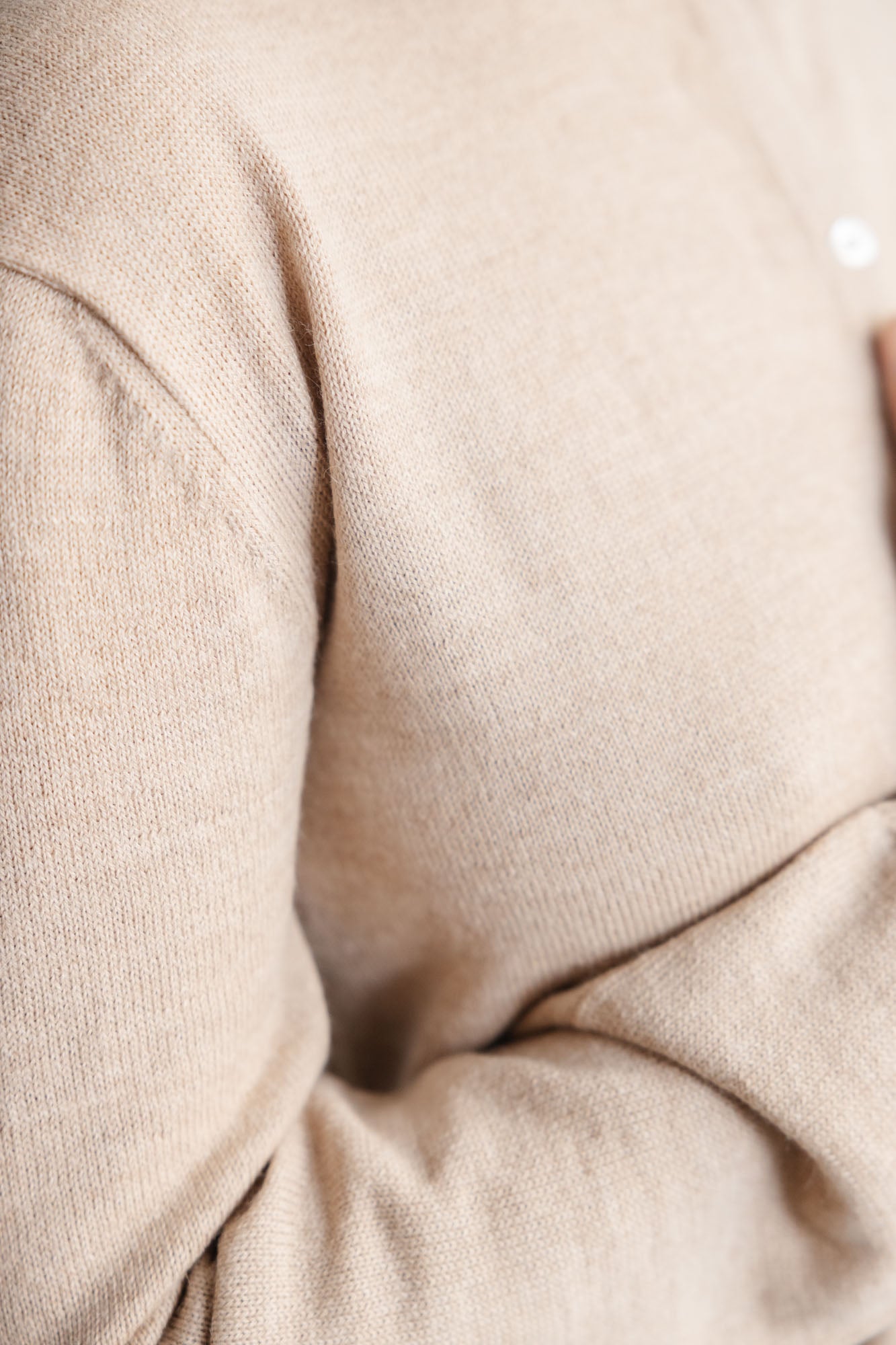 Baby Alpaca Knitted Cardigan Navan Beige