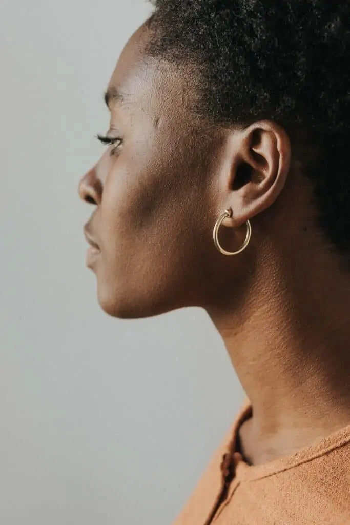 Hoop earrings Chandini brass