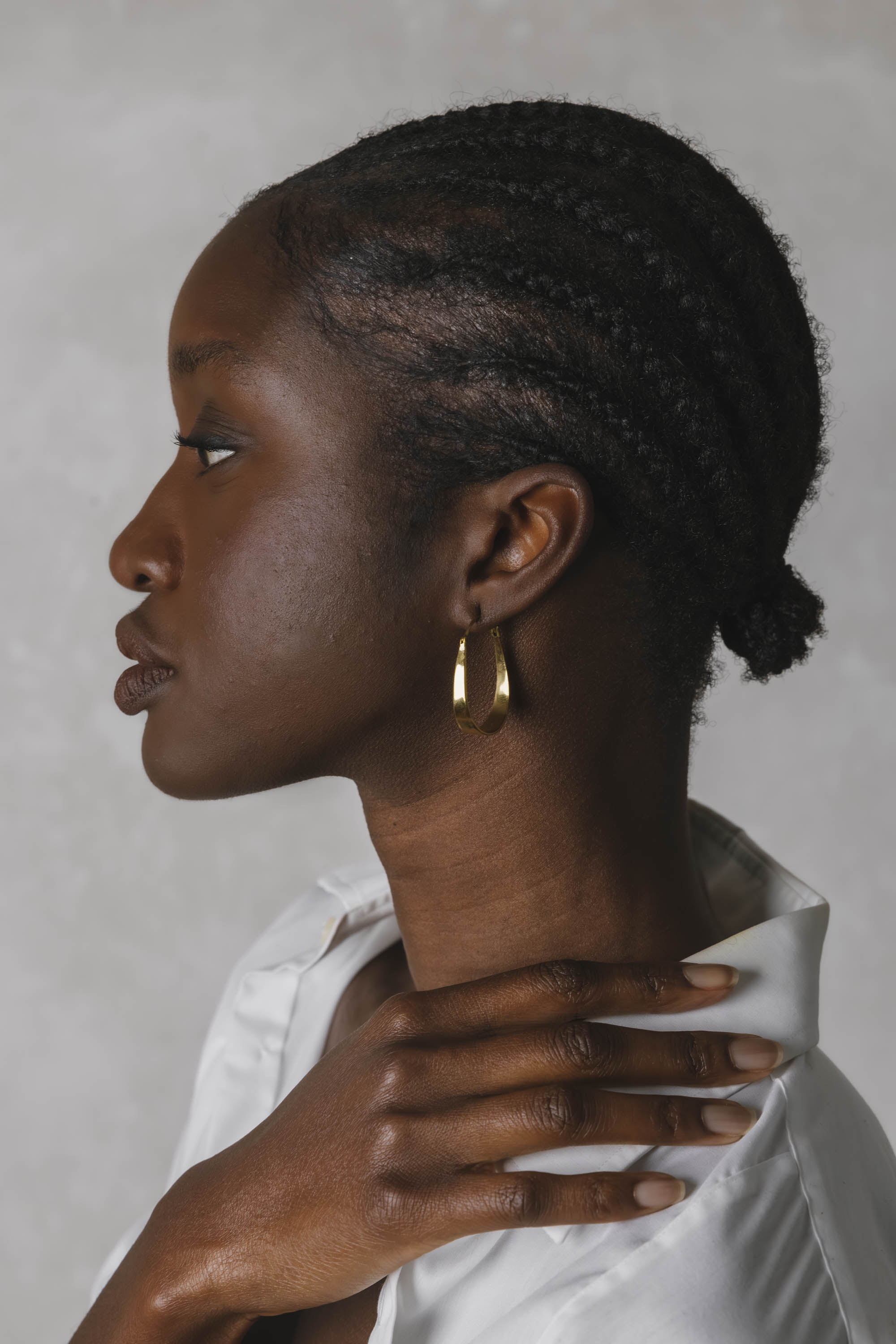 Hoop earrings Chooty brass