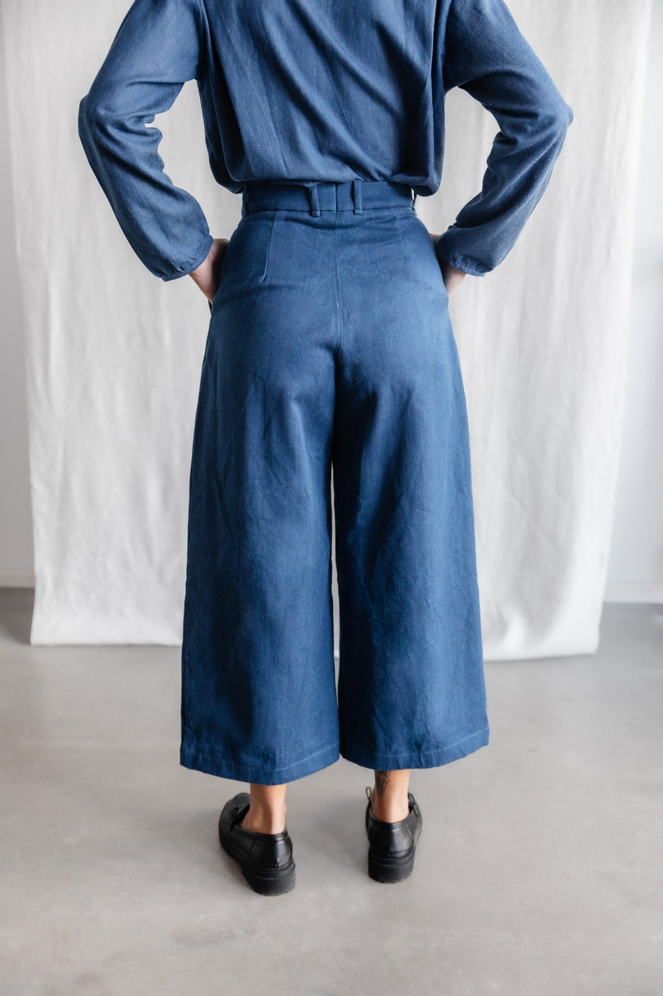 Organic cotton denim culottes Awa Denim
