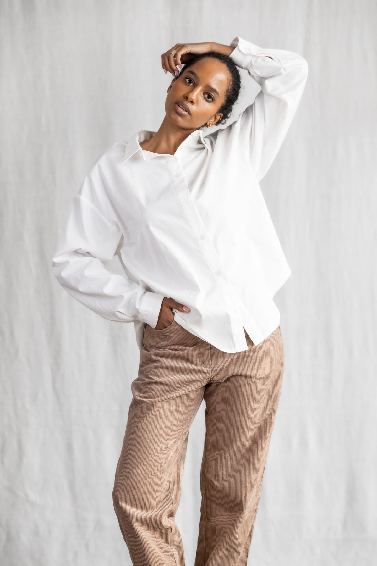 Organic Cotton Blouse Pahaad White