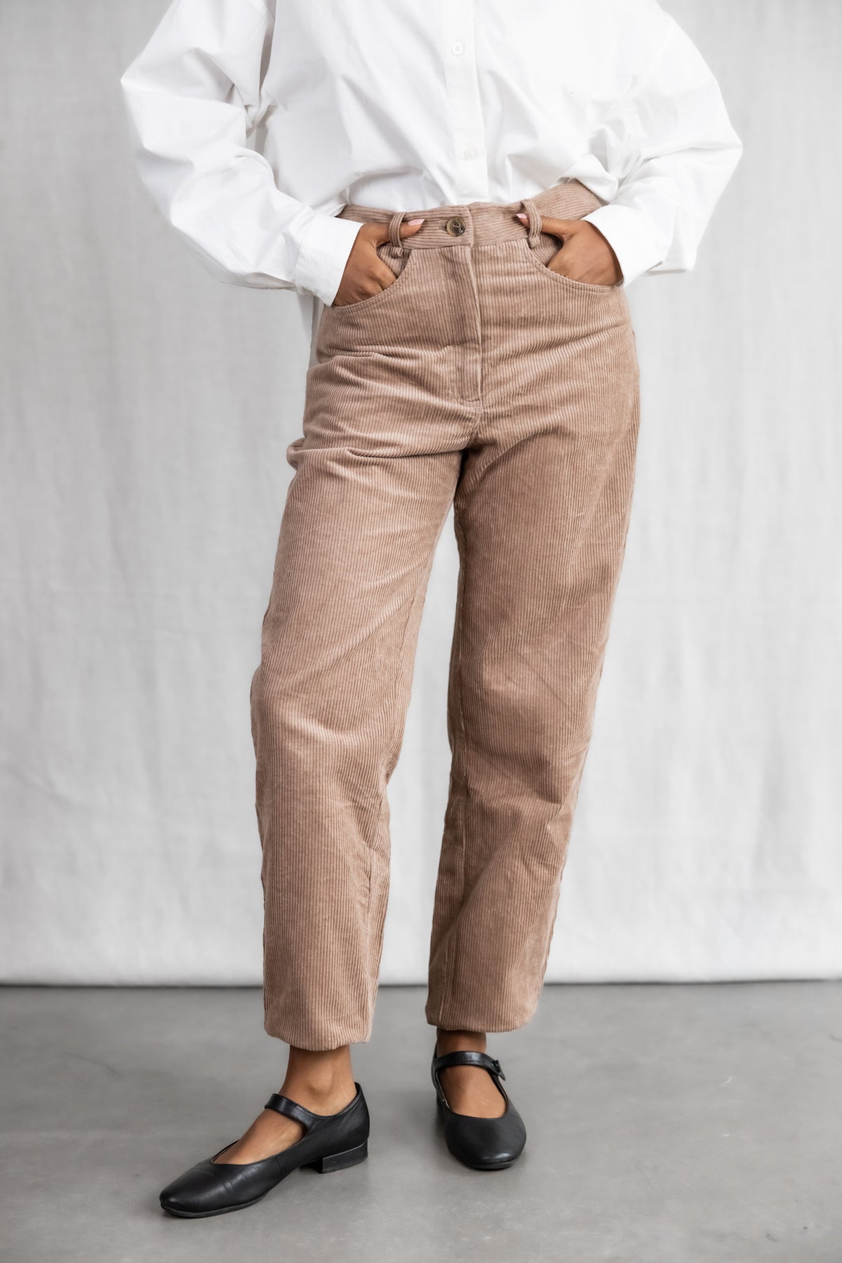 Baumwollcord Hose Palash Cappuccino