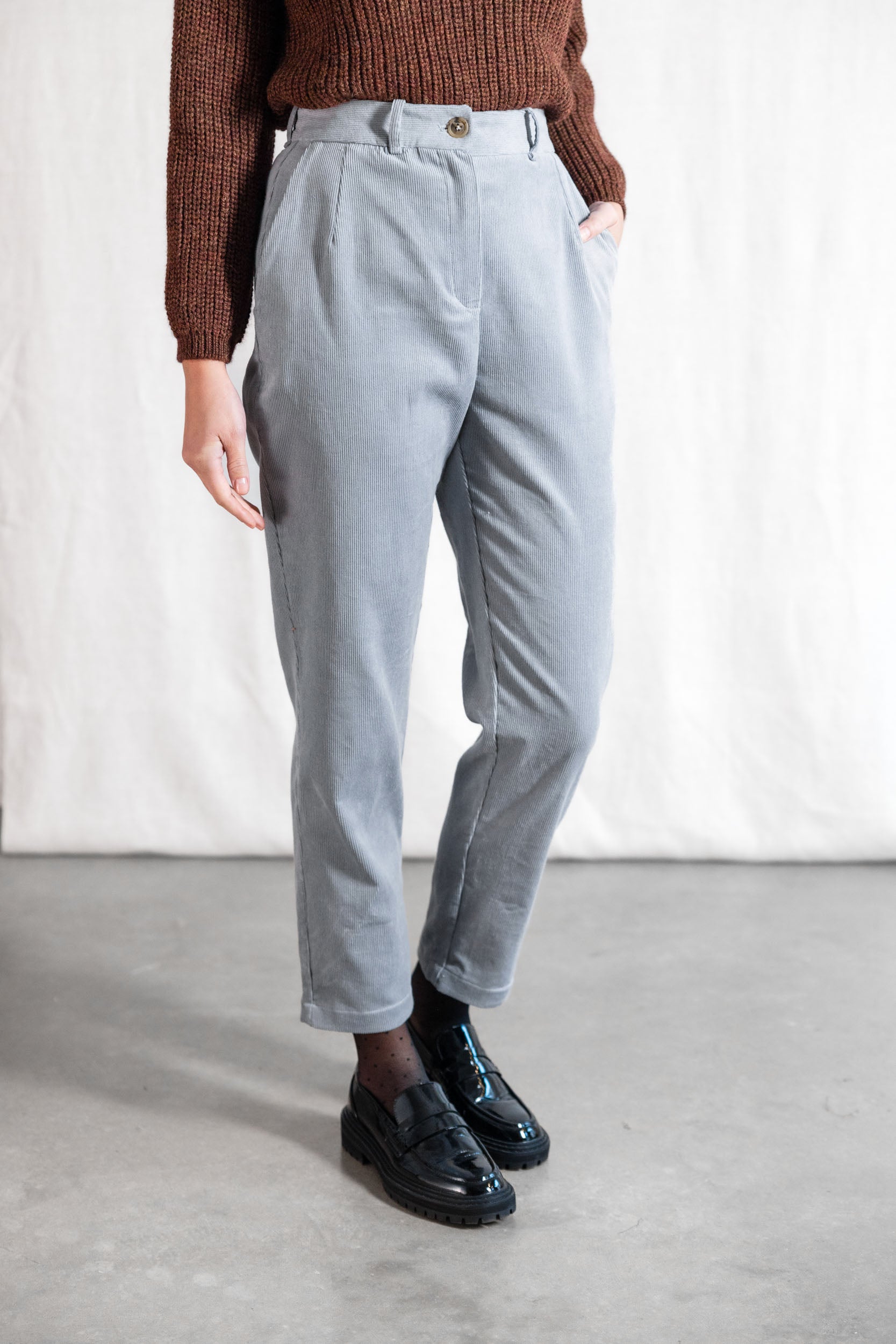Bio-Baumwollcord Hose Suhrut Nebel