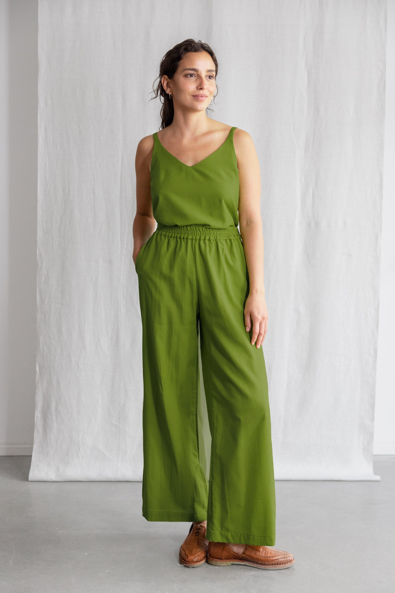 Bio-Baumwoll Hose Jayan Basilikum