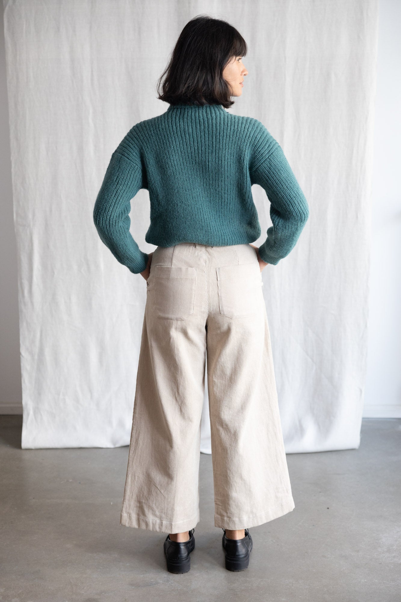 Bio-Baumwollcord Hose Damini Beige