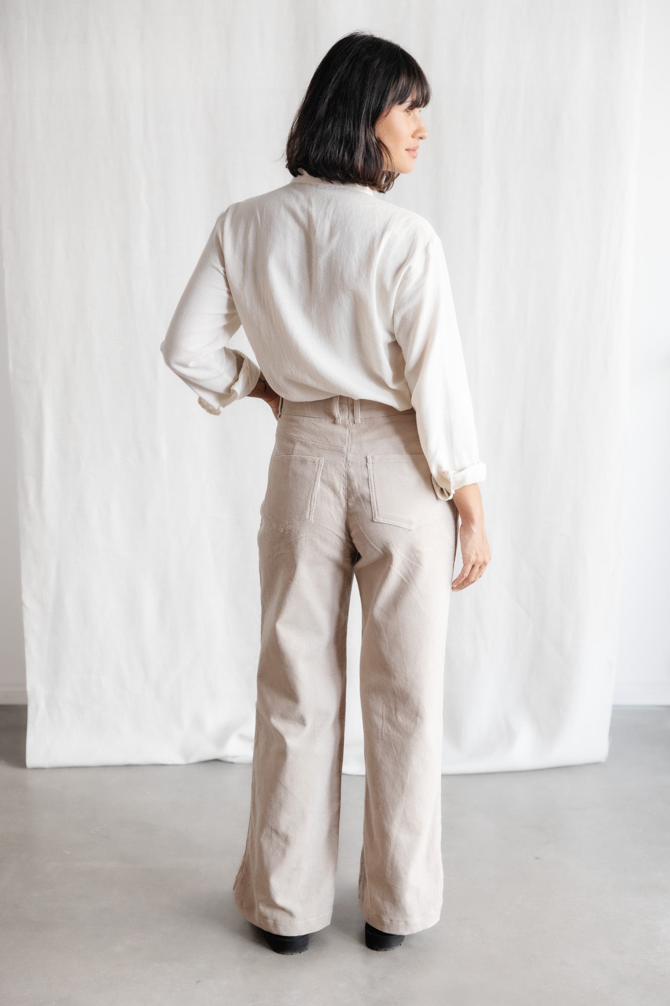 organic cotton corduroy pants Tushar Beige