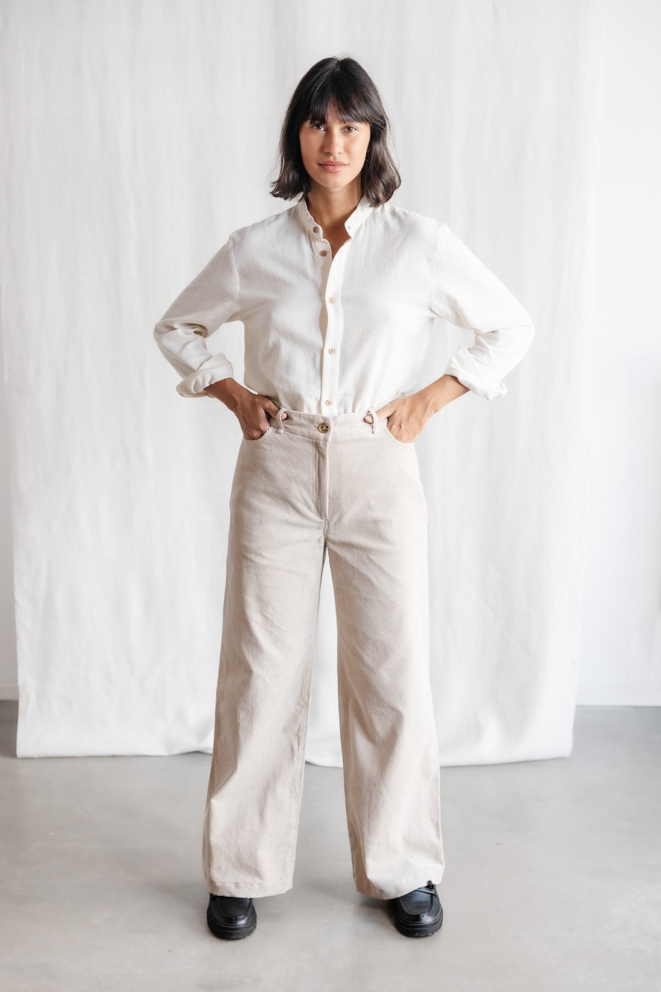 organic cotton corduroy pants Tushar Beige