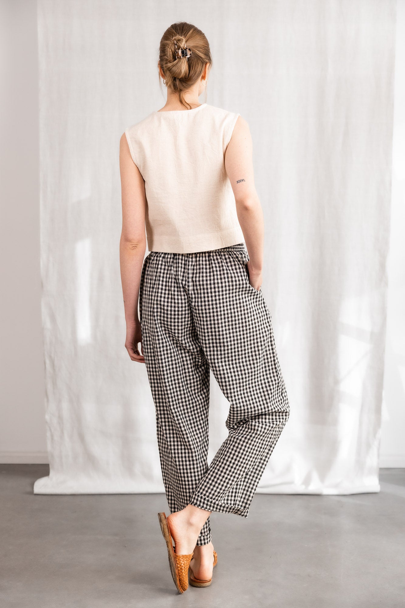 Bio-Baumwoll Hose Jhan Kariert