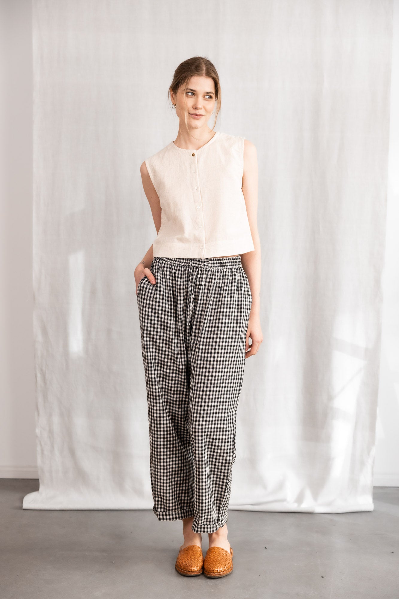 Bio-Baumwoll Hose Jhan Kariert