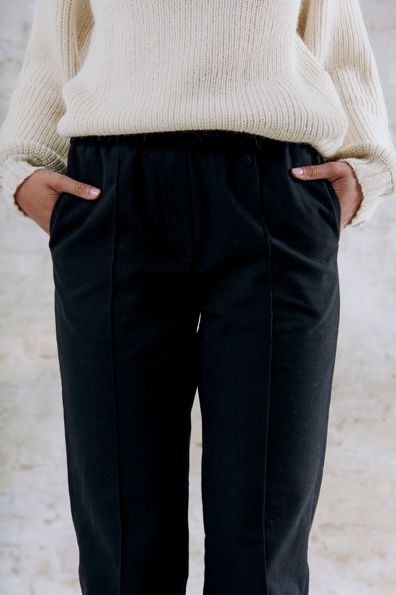 Organic cotton pants Laharim black