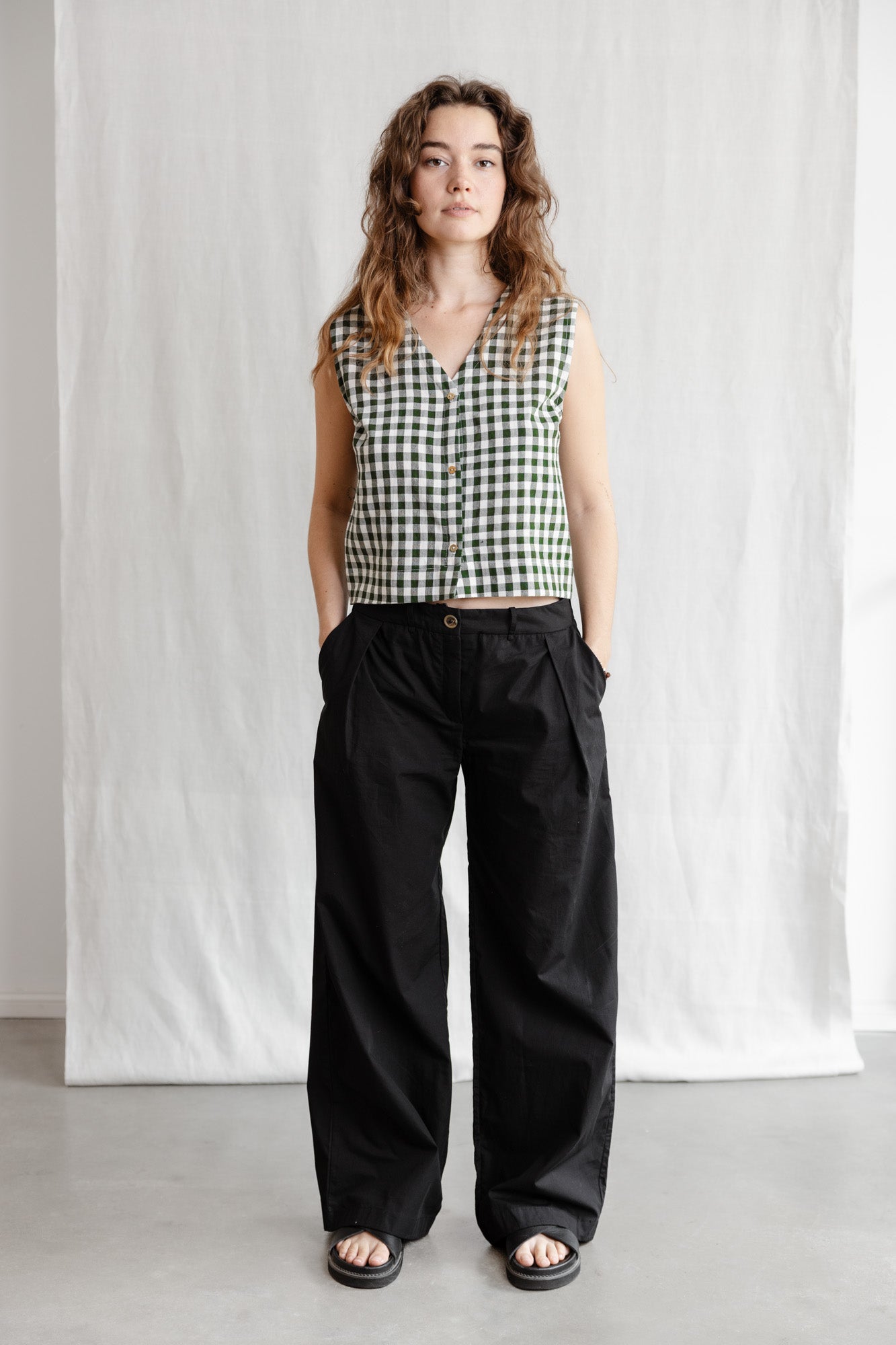 Bio-Baumwoll Hose Meghana Schwarz