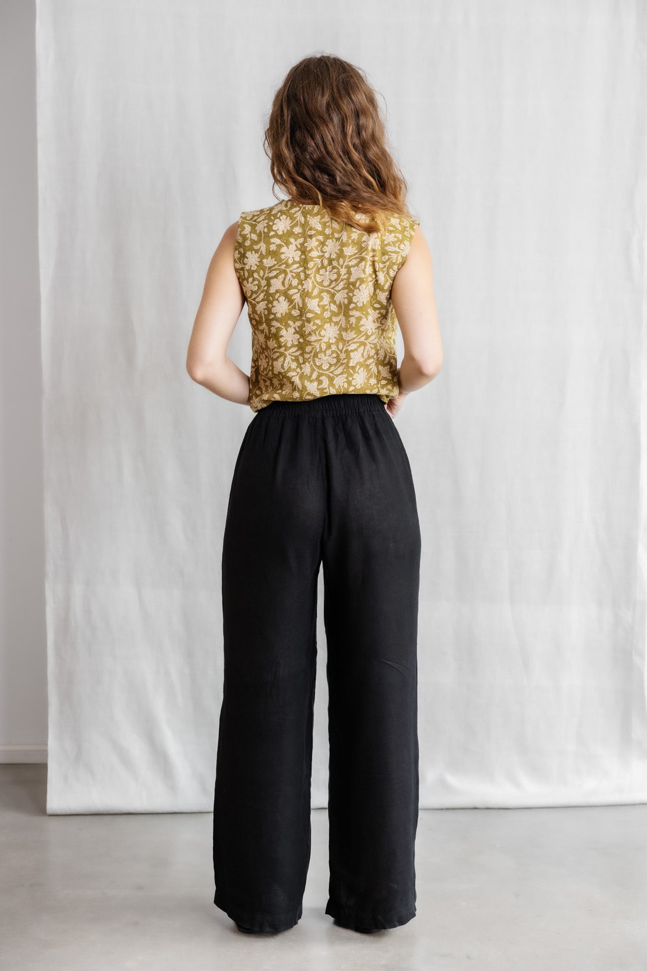 Hanf/Tencel Hose Jayan Schwarz