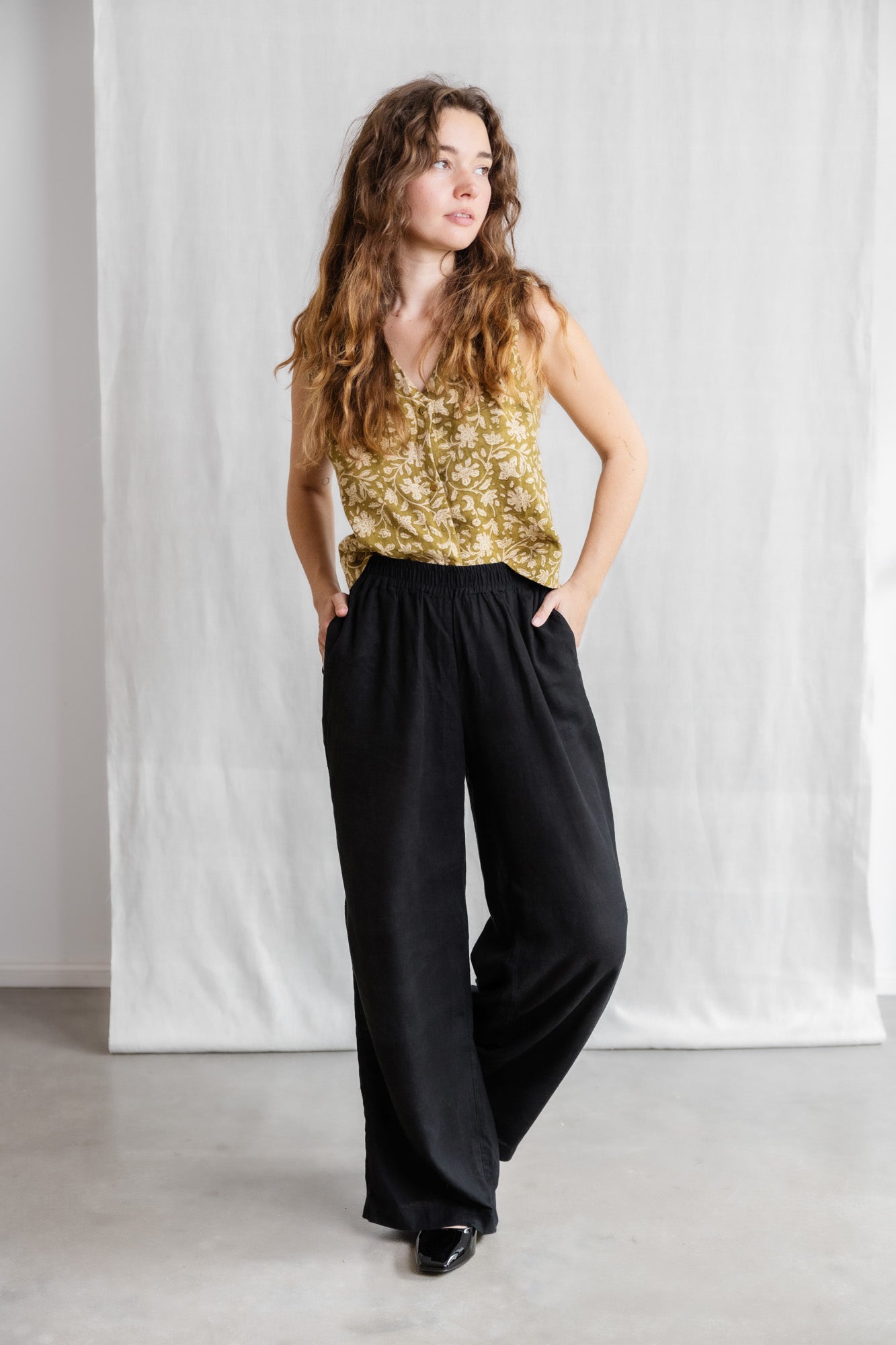 Hanf/Tencel Hose Jayan Schwarz