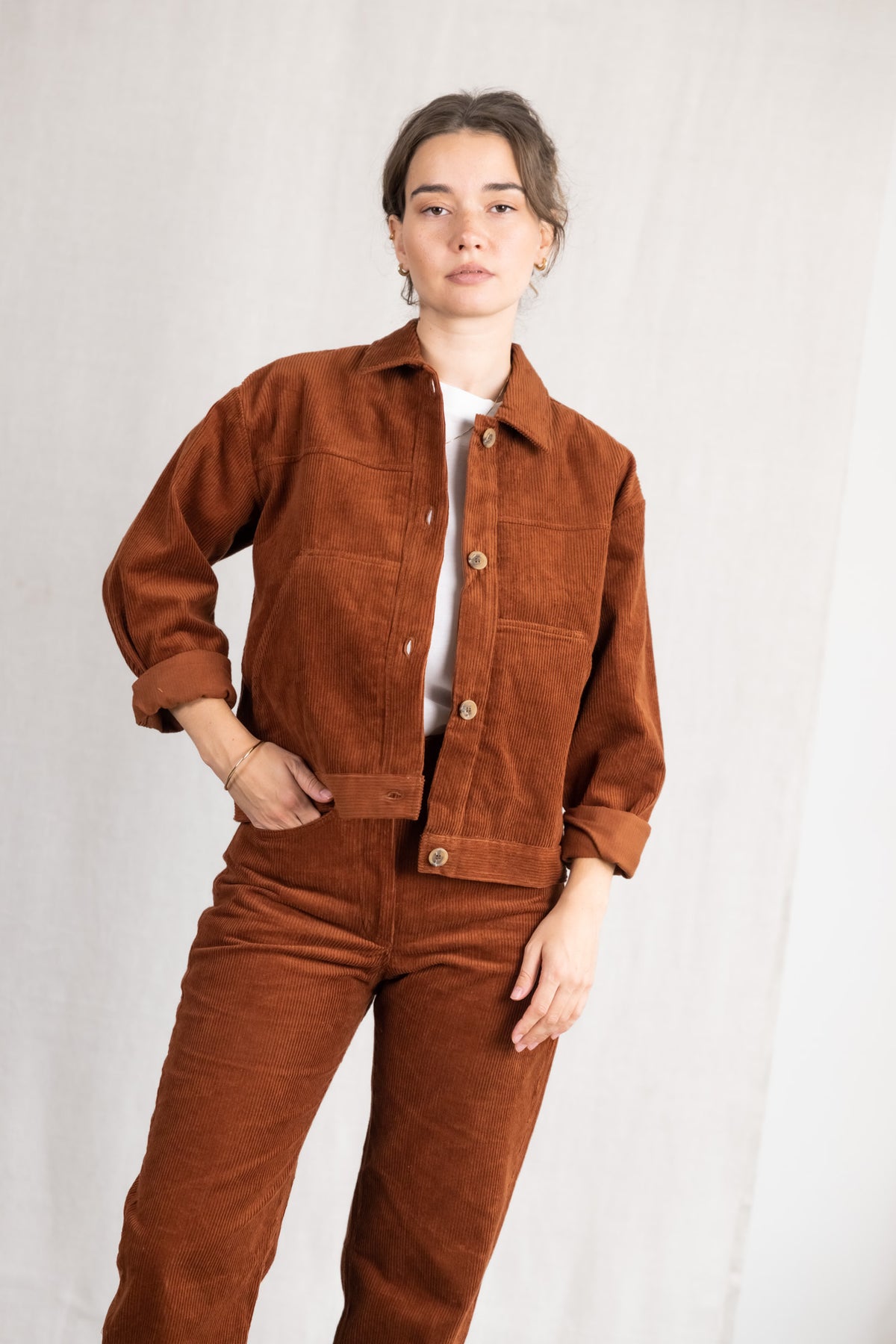 Bio-Baumwollcord Jacke Nariyal Masala