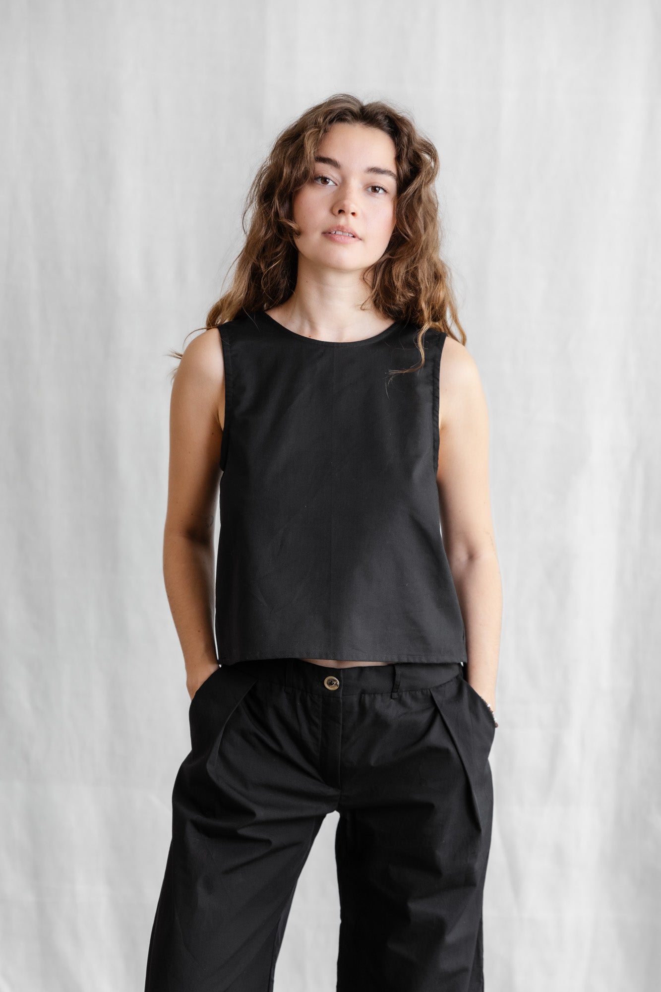 Bio-Baumwoll Top Osra Schwarz