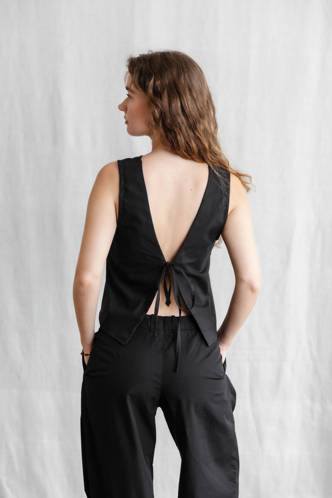 Bio-Baumwoll Top Osra Schwarz