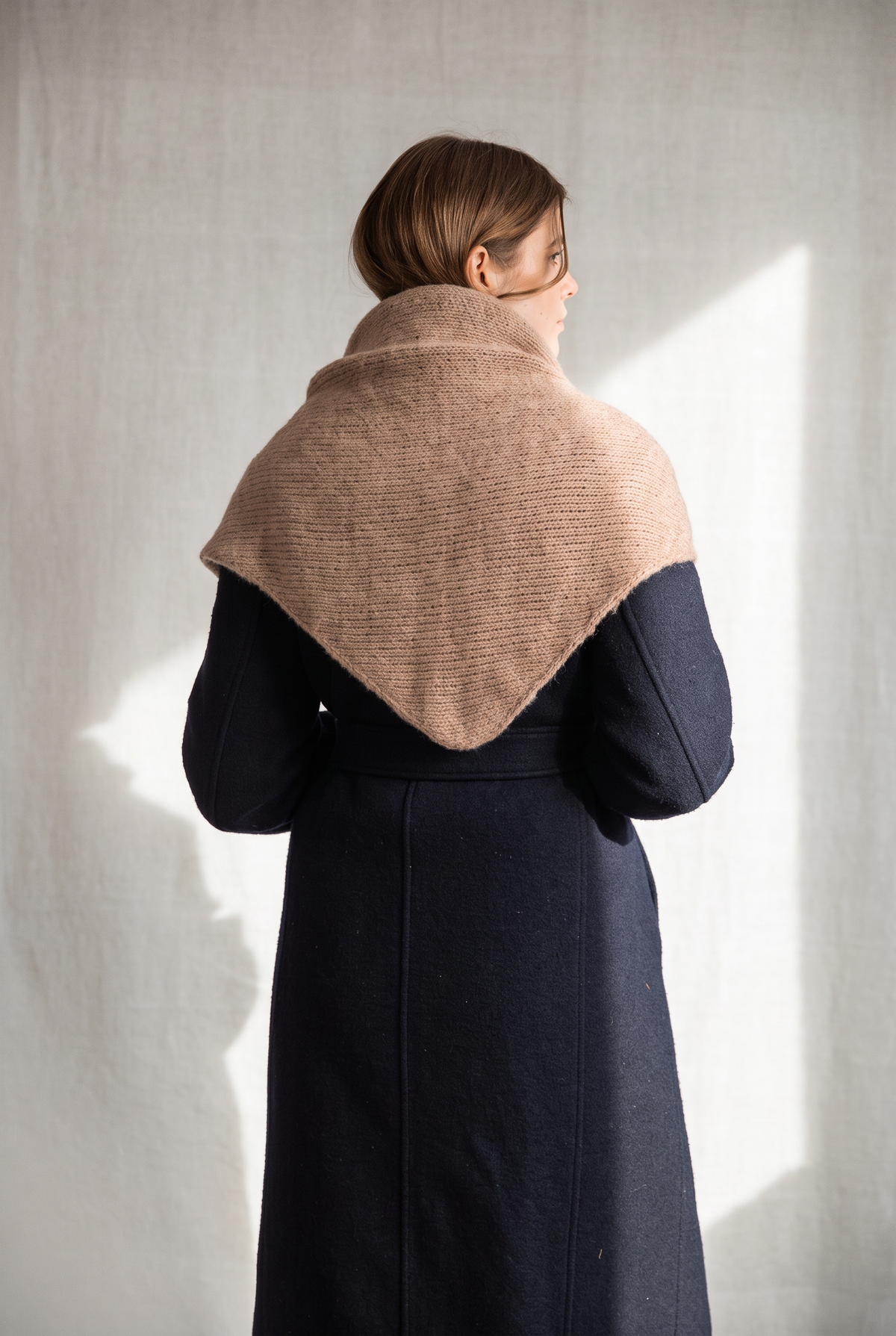 Baby-Alpaka Dreieckstuch Oyon Sand