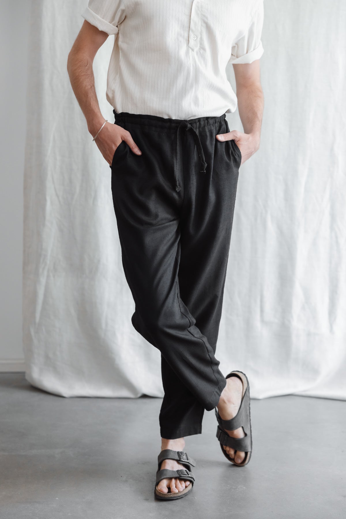 Hemp/Tencel Pants Kaveri Black