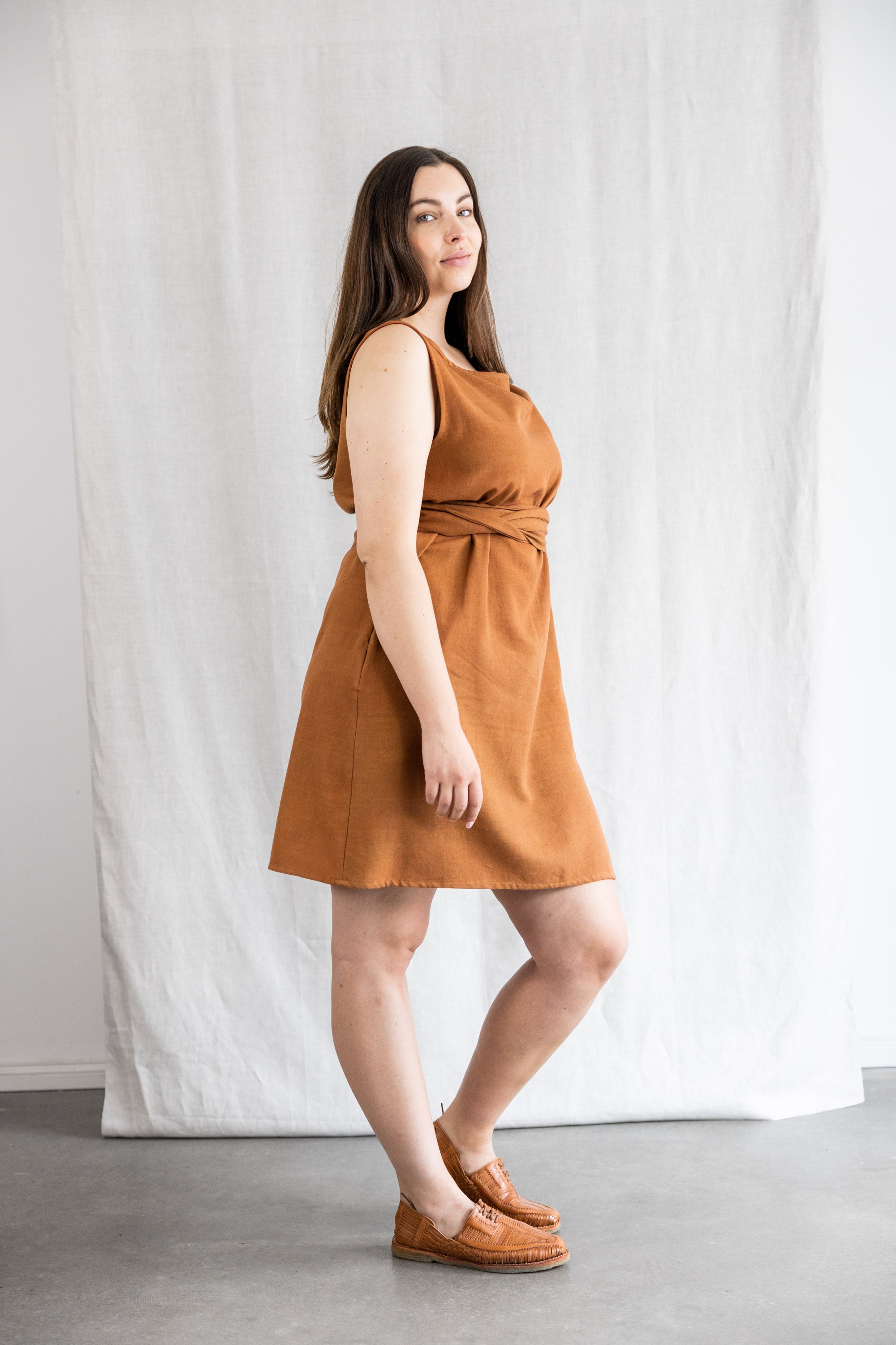 Cotton Dress Aarav Hazelnut