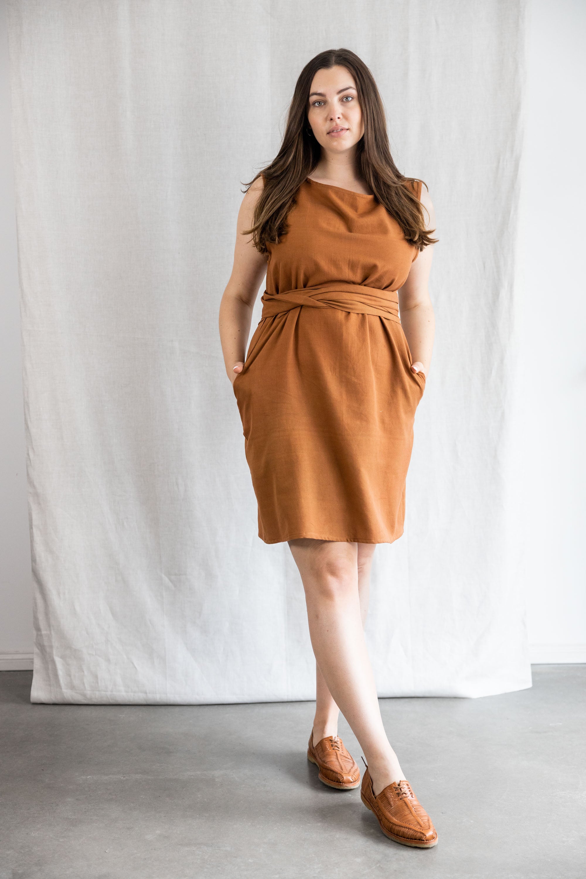 Cotton Dress Aarav Hazelnut