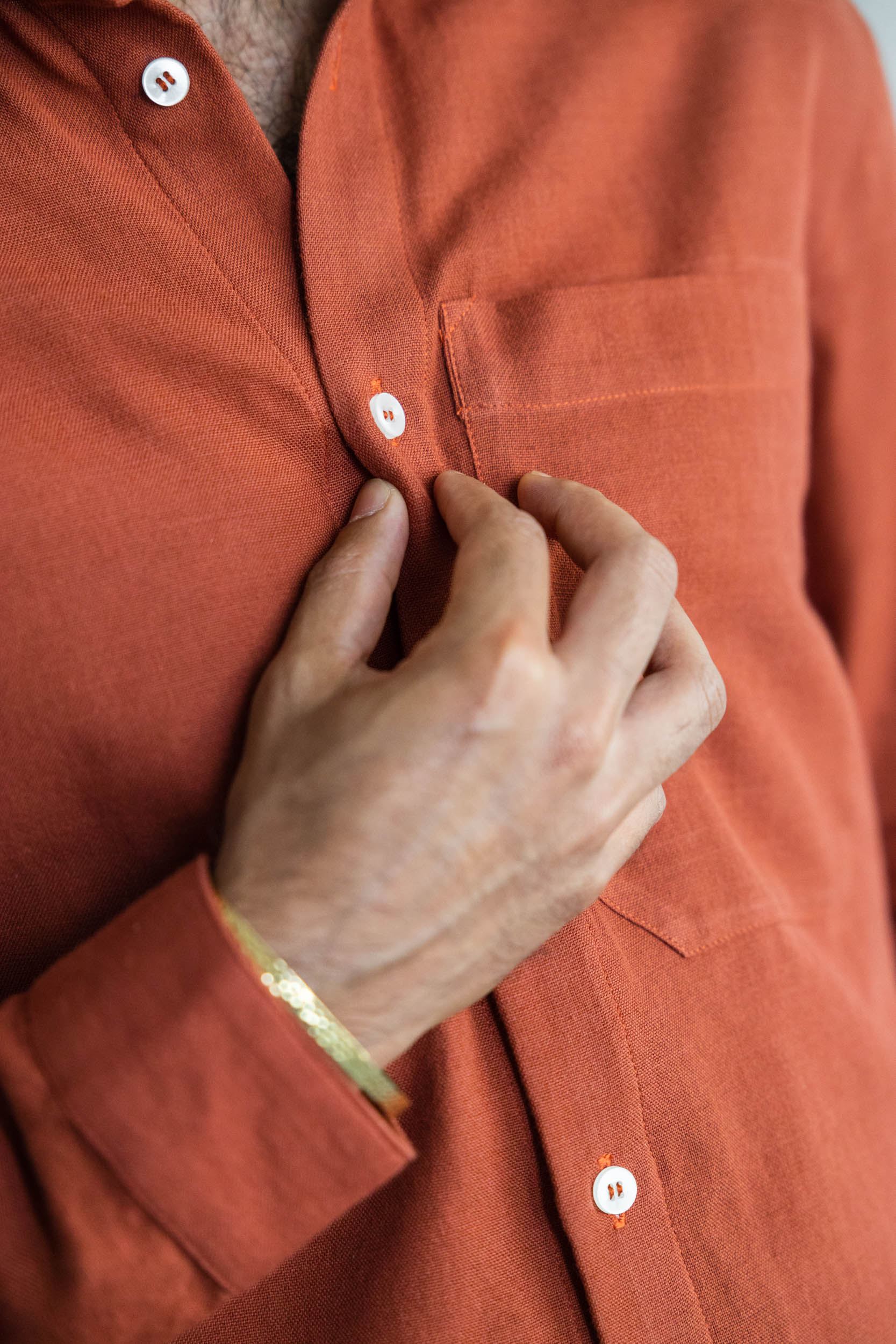 Cotton Shirt Jwala Mahogany Red
