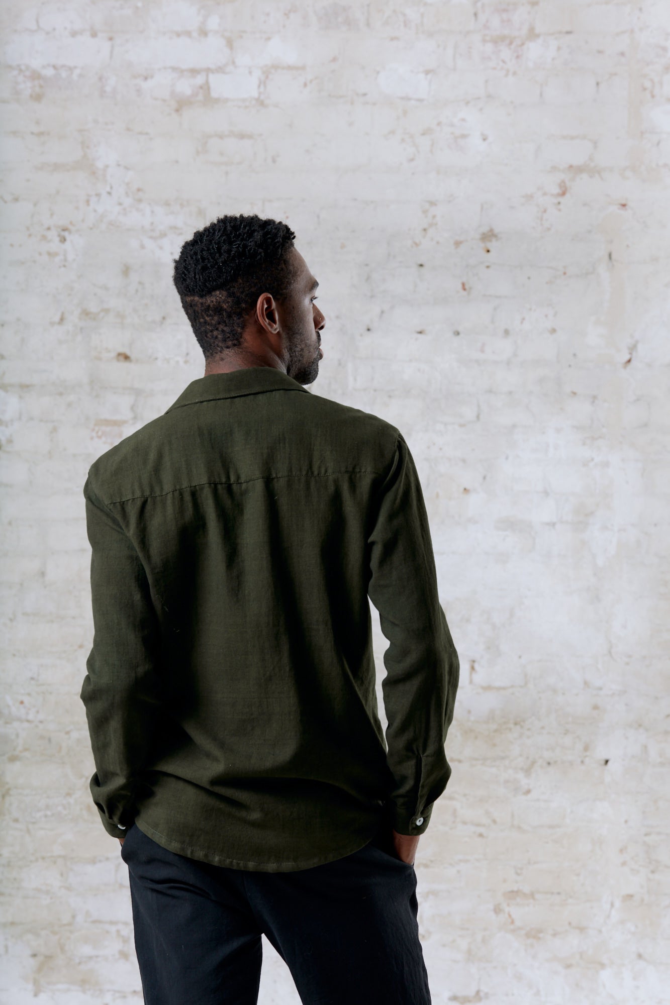Cotton Shirt Jwala Olive