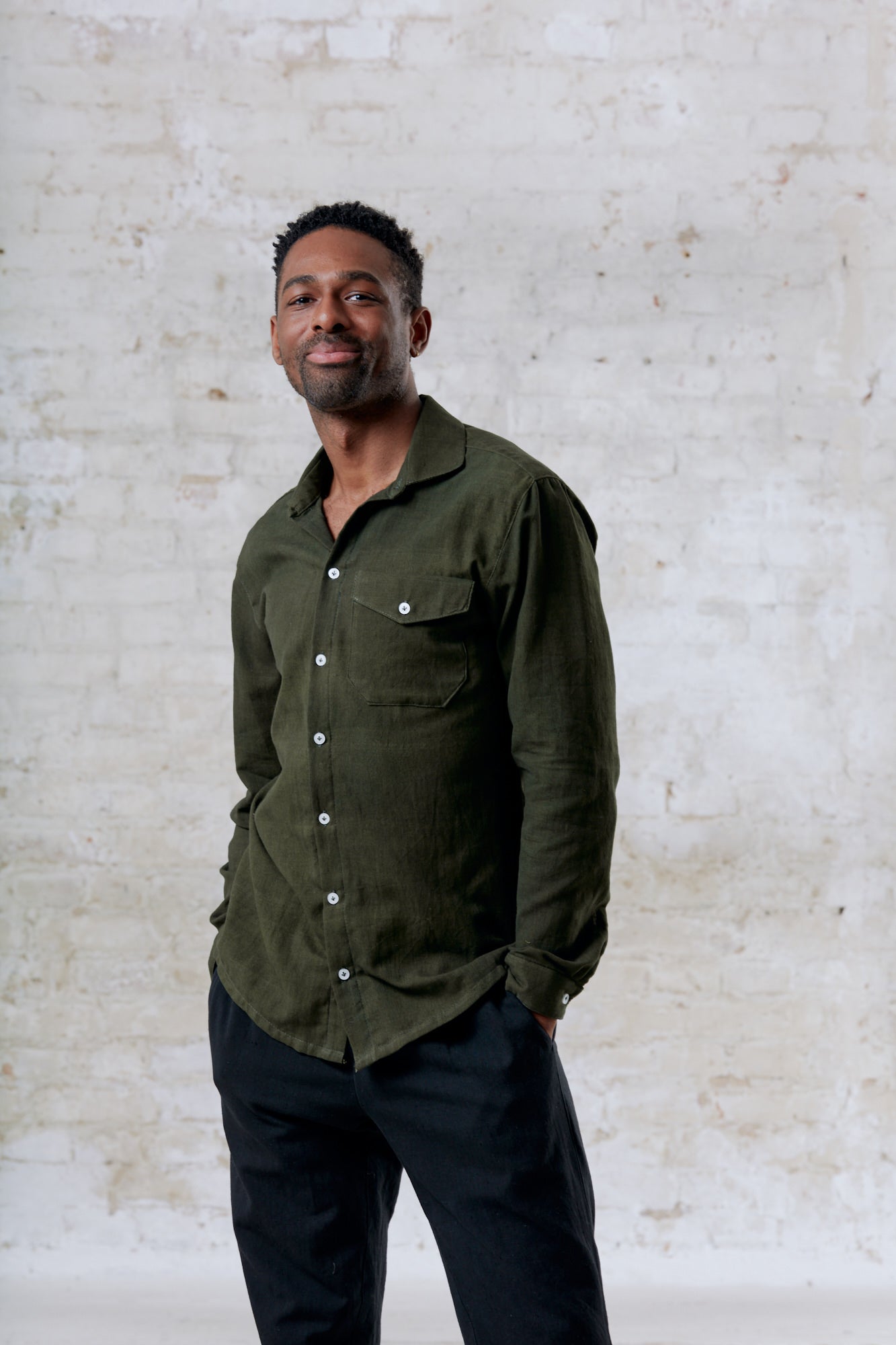 Cotton Shirt Jwala Olive