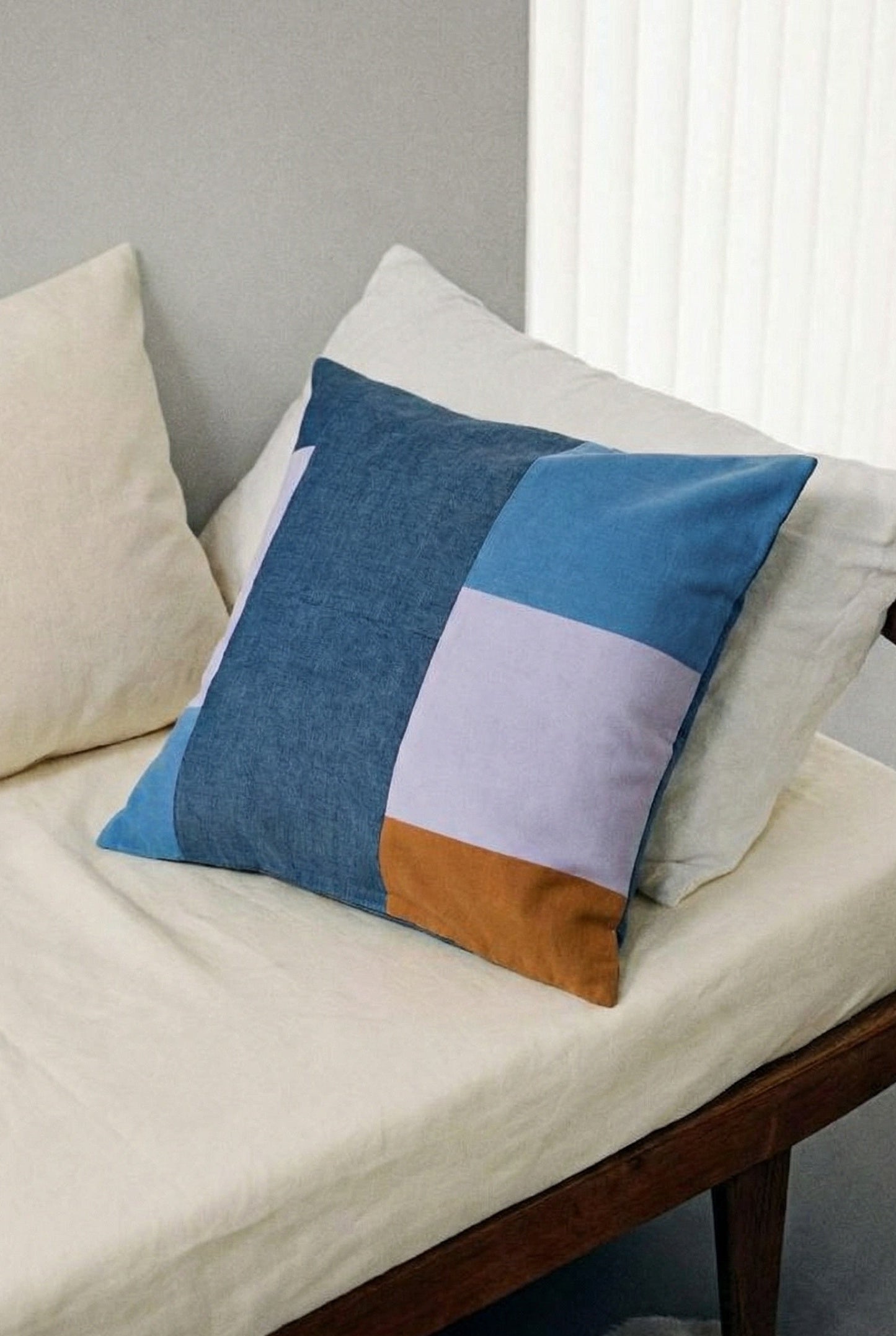 Patchwork Kissenbezug Taakiya Denim