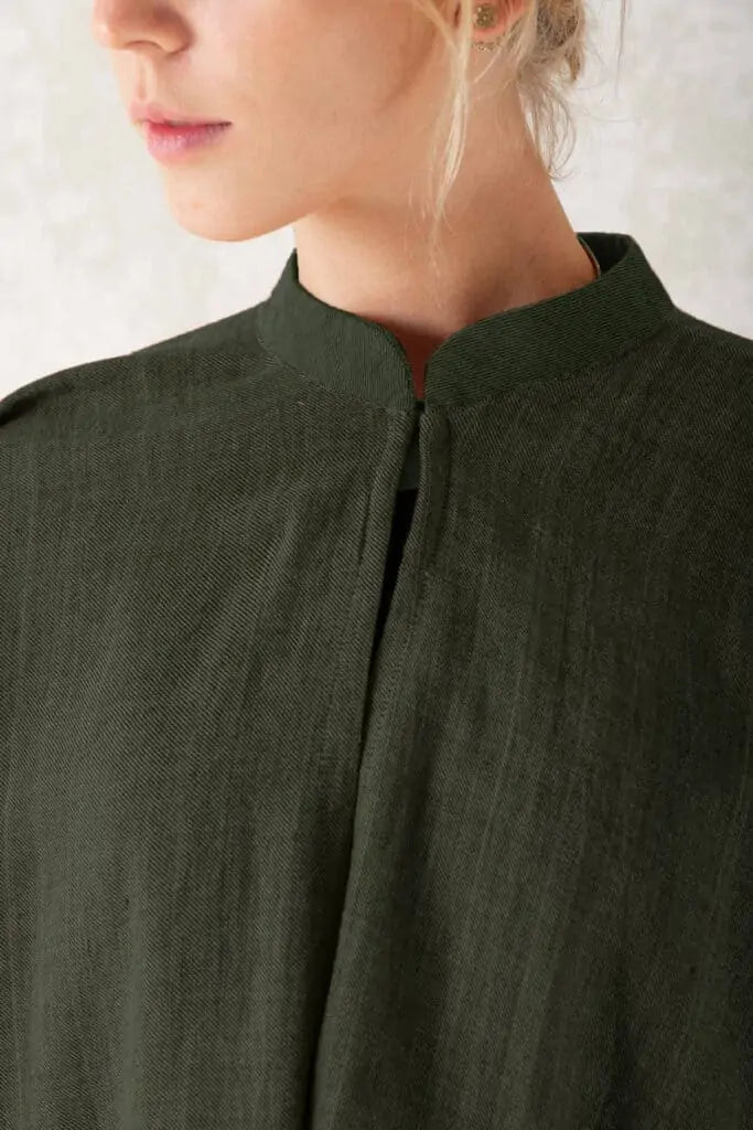 Baumwoll Cardigan Chandrapur Olive