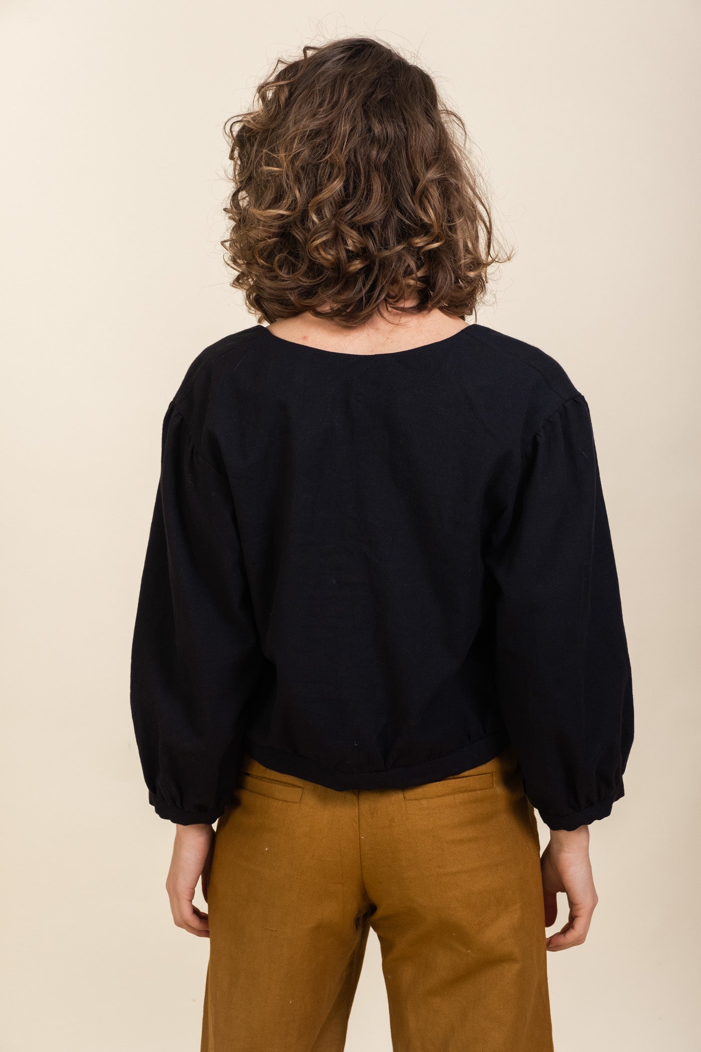 Cotton Blouse Sahay Black