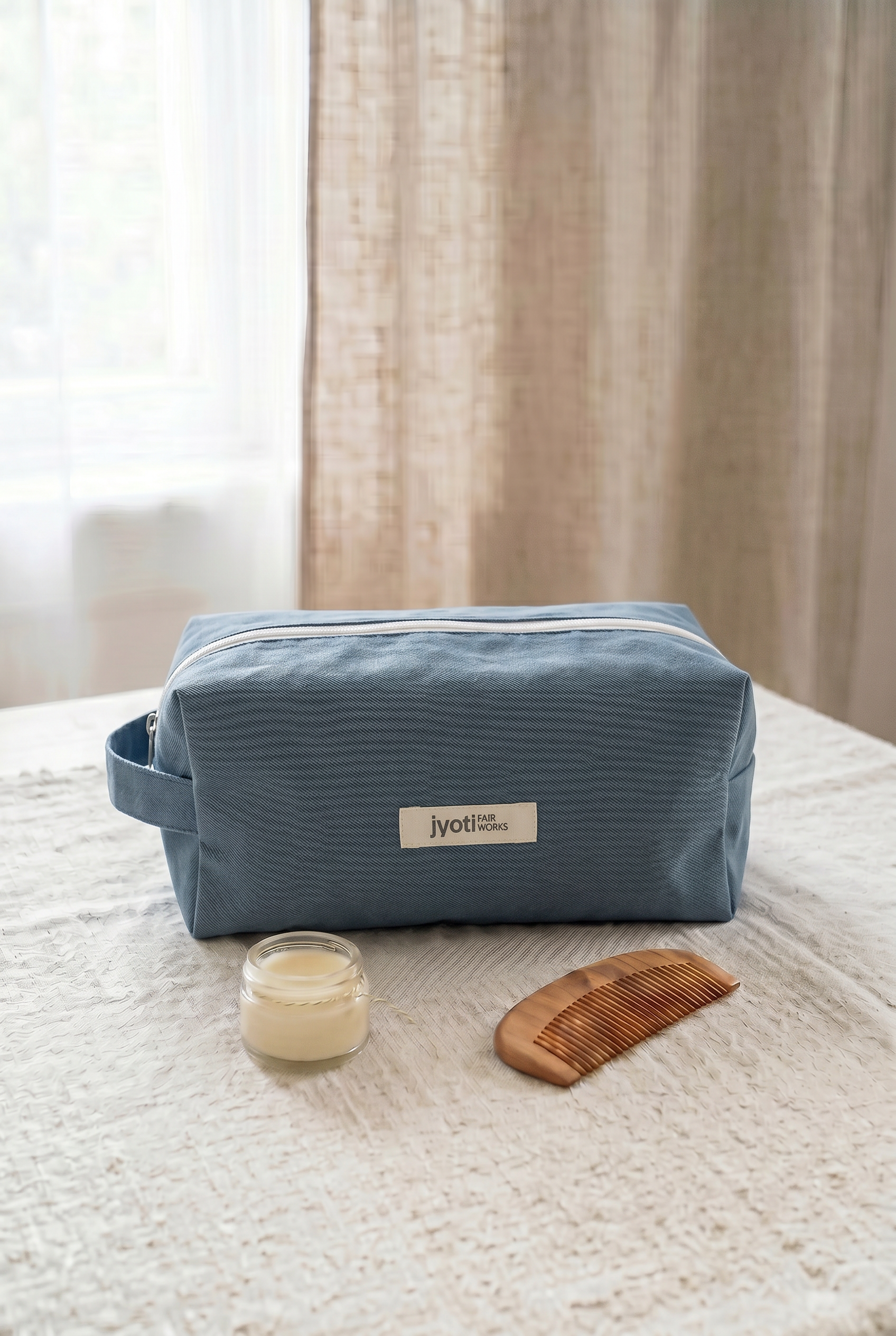 Cotton toiletry bag Phavvaara Ocean