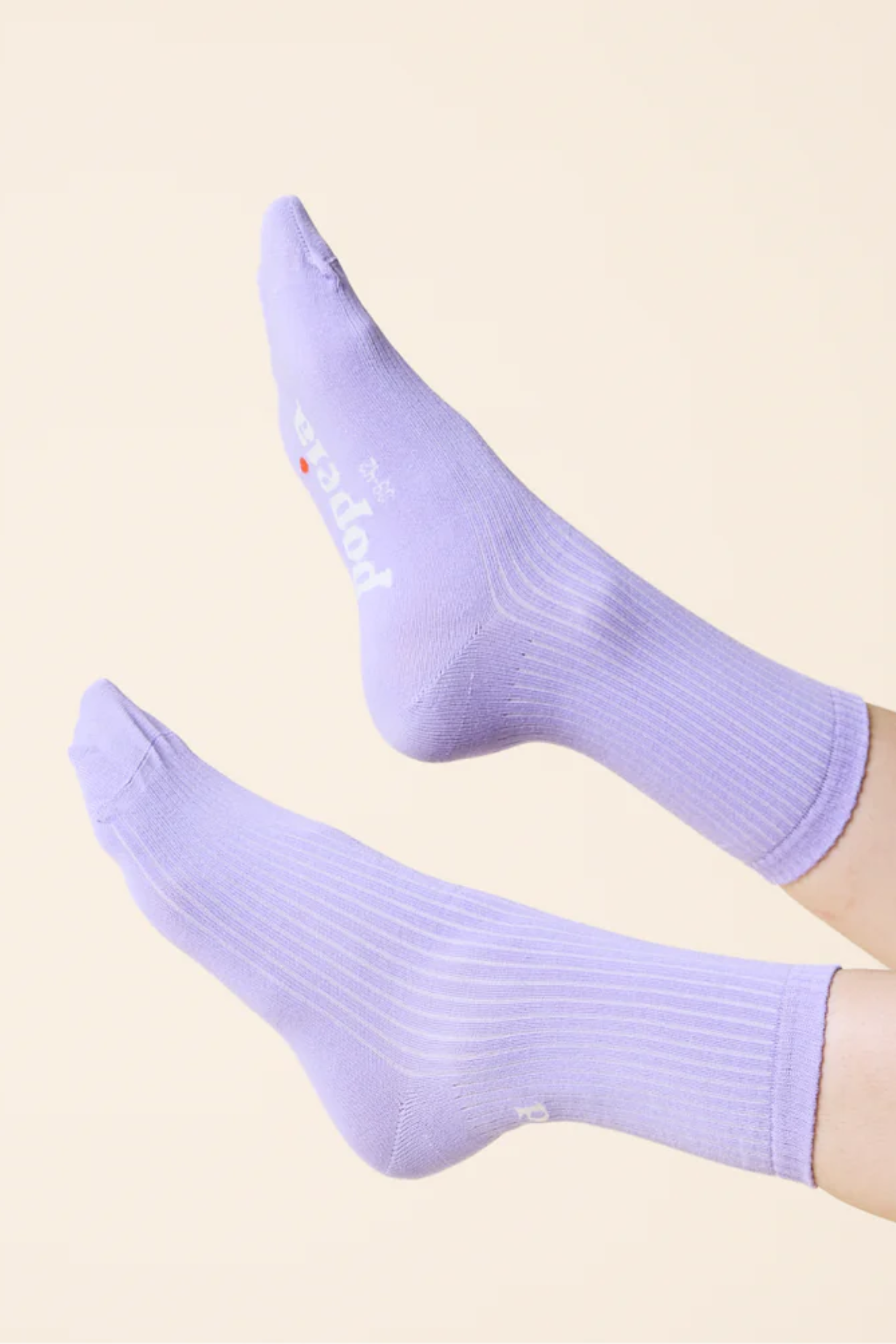 Popeia Bio-Baumwoll-Socken The Casual Lila
