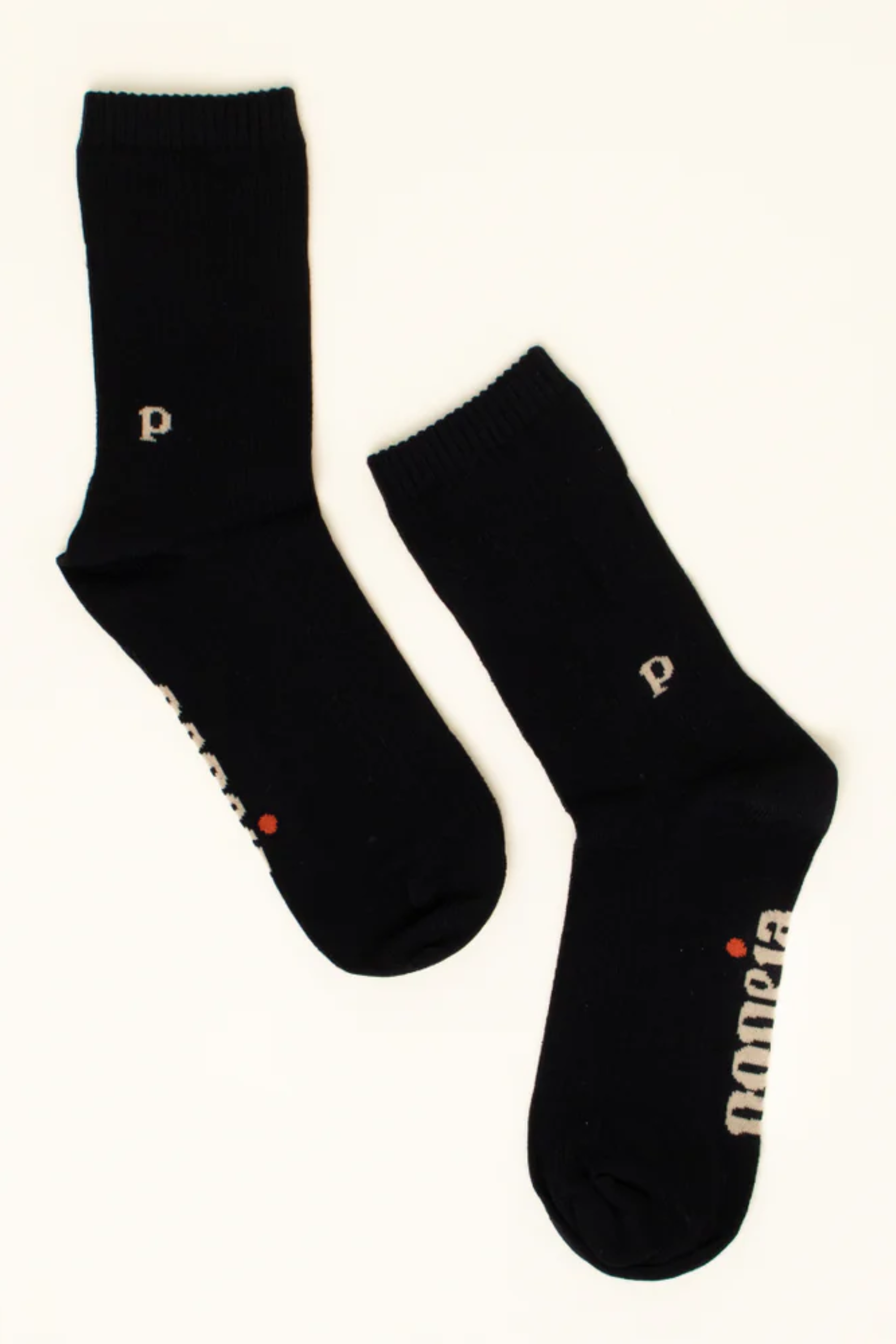 Popeia Bio-Baumwoll-Socken The Casual Schwarz