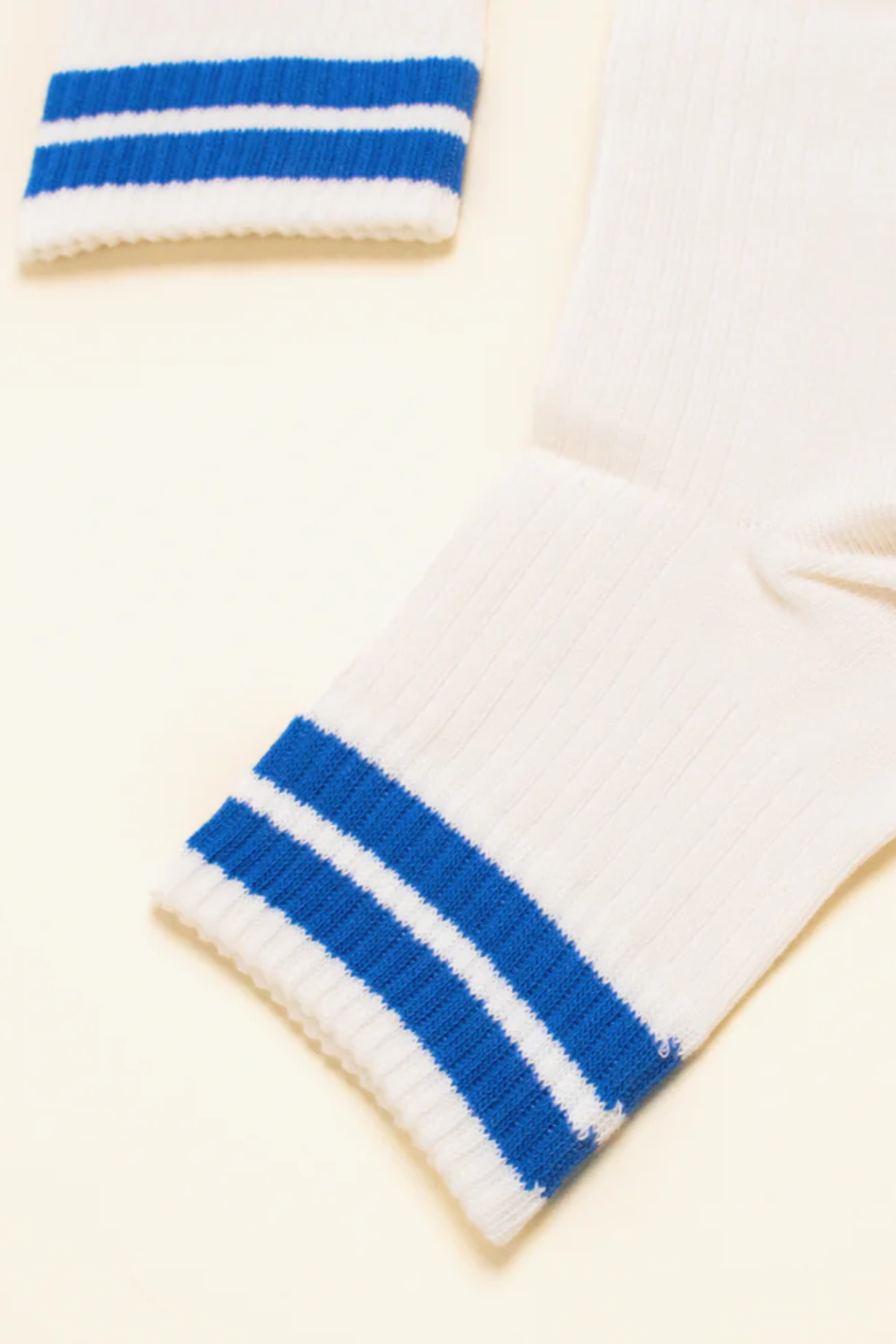 Popeia Bio-Baumwoll-Socken Ankle Blaue Streifen