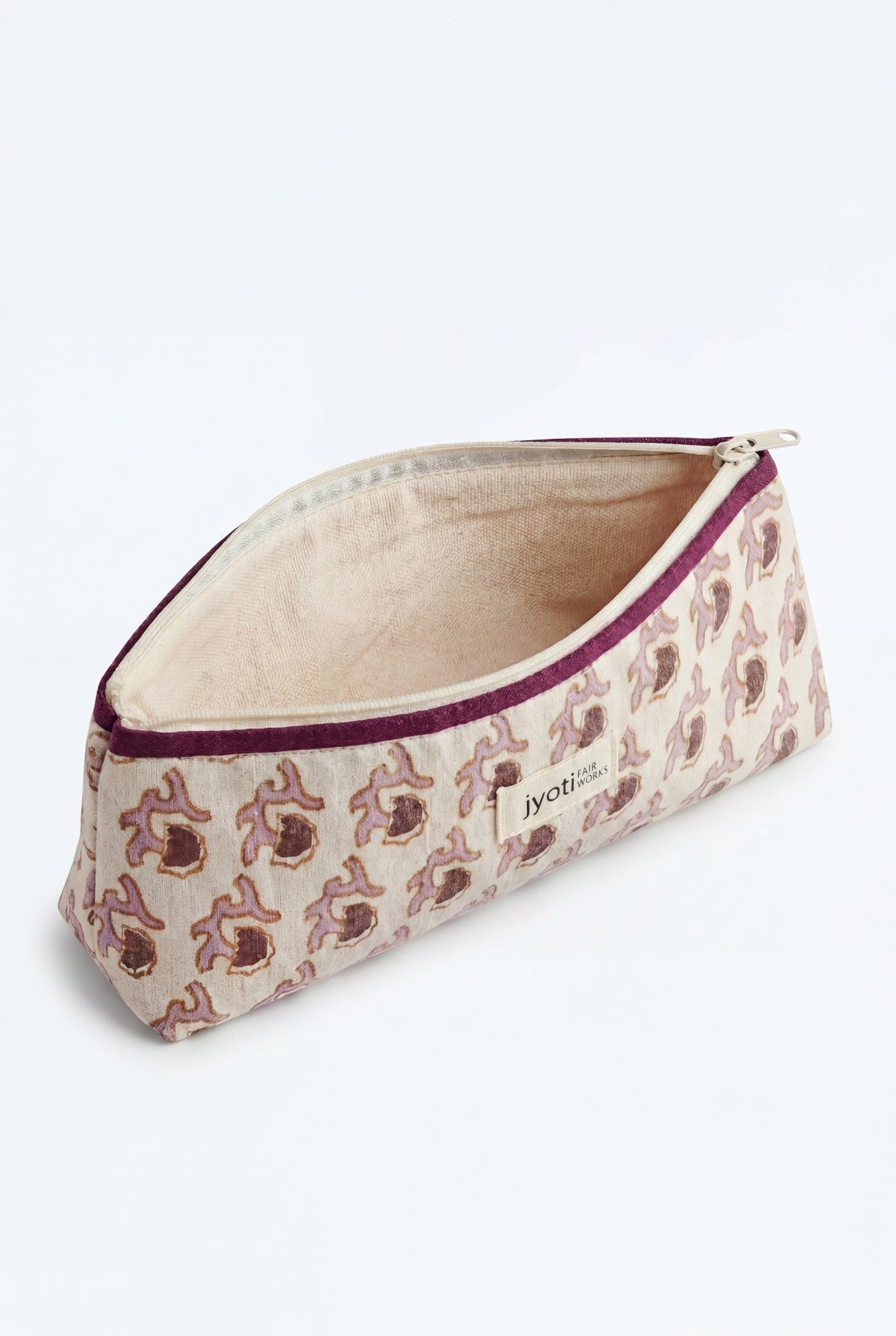 Bio-Baumwoll Federmäppchen Qalamadaan Blockprint